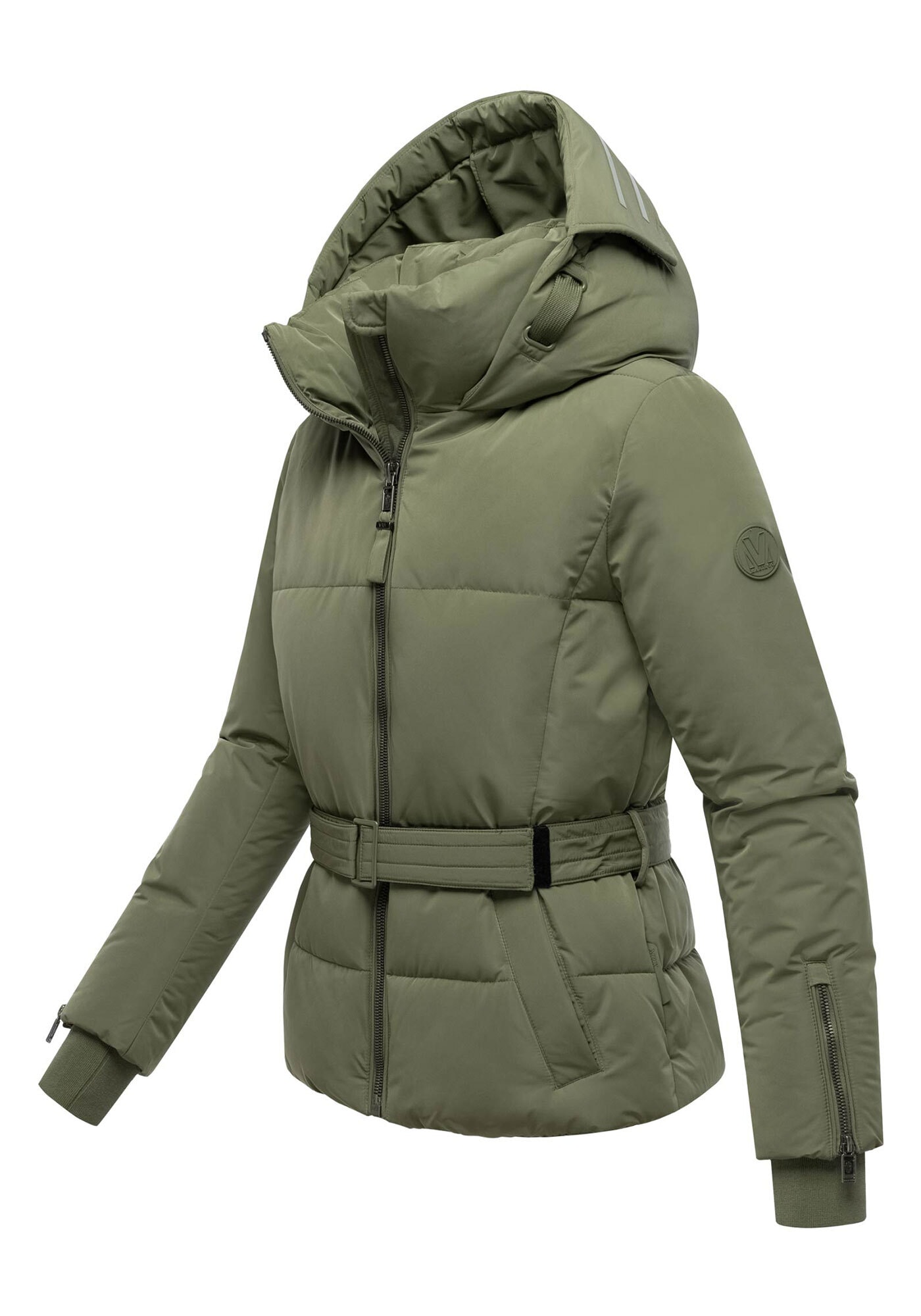 Marikoo Winterjacke »Aleynaa«, Winterjacke mit Taillengürtel