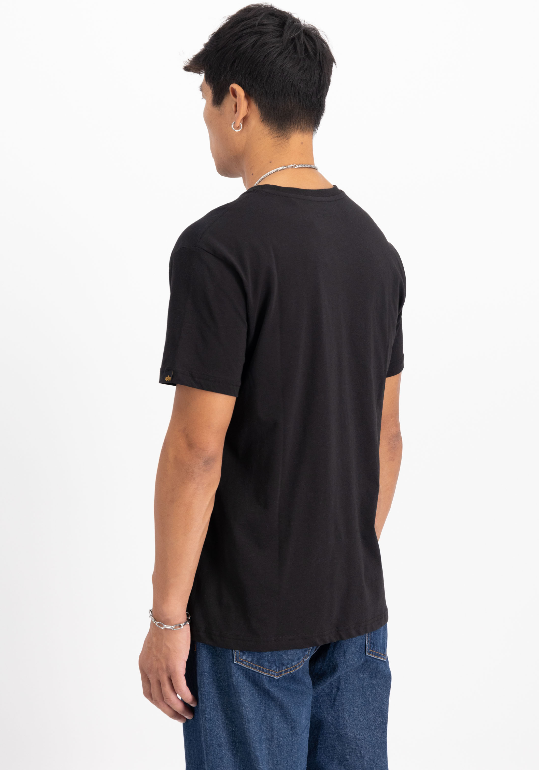 Thumbnail - Alpha Industries Rundhalsshirt "Basic T Small Logo 2 Pack" Set, 2 Stk. tlg.