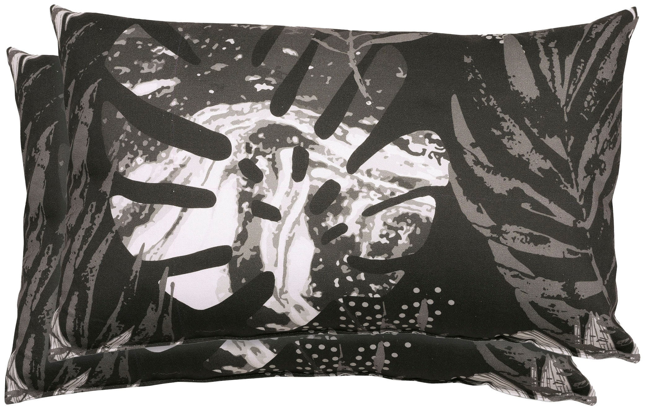 Zierkissen GO-DE, B:60cm H:40cm T:10cm, schwarz, Baumwolle, Polyester, Polsterauflagen, "Zierkissen Sophia"