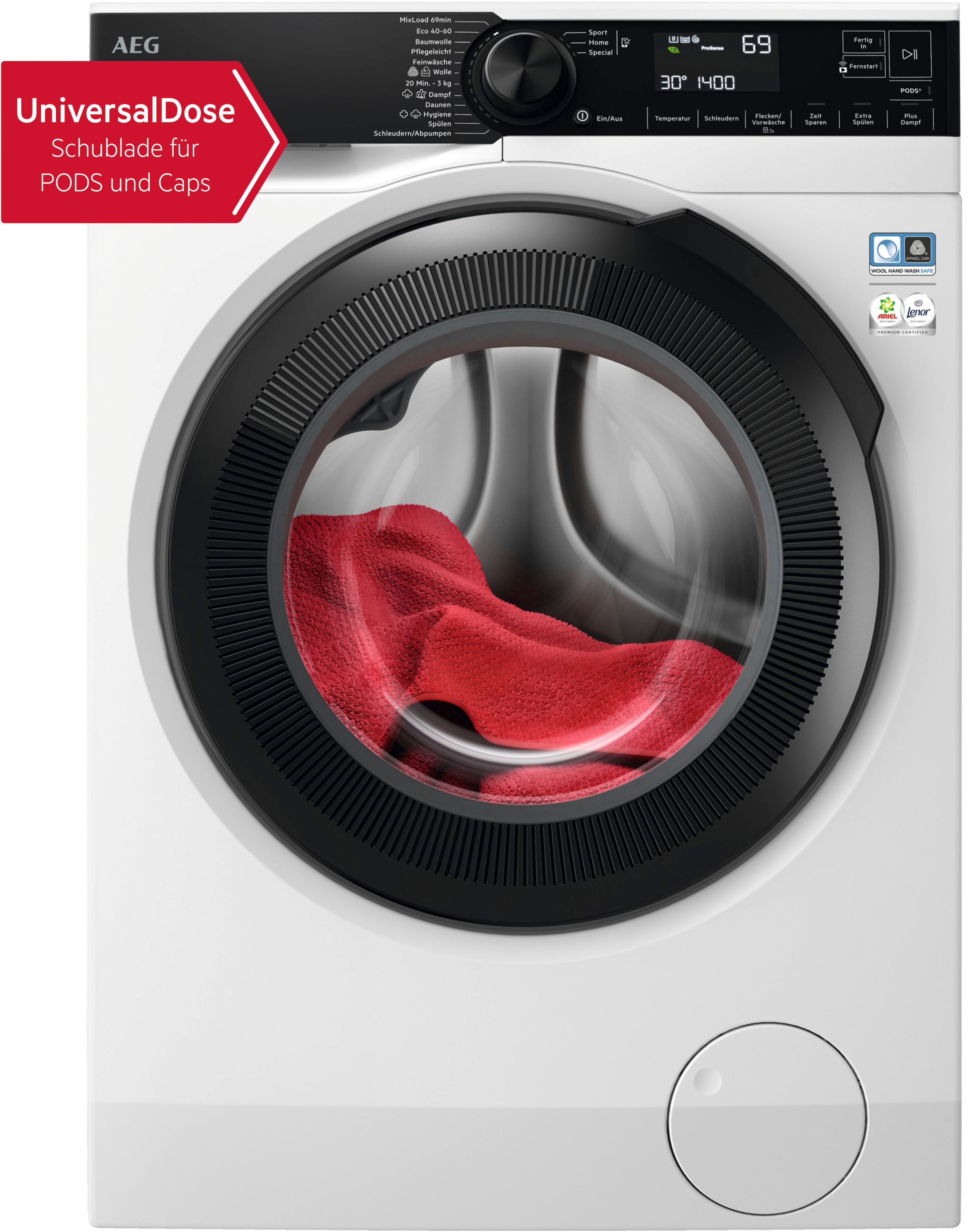 AEG Waschmaschine 7000 "LR7EW75610 914505106" 11 kg 1600 U/min UniversalDos günstig online kaufen
