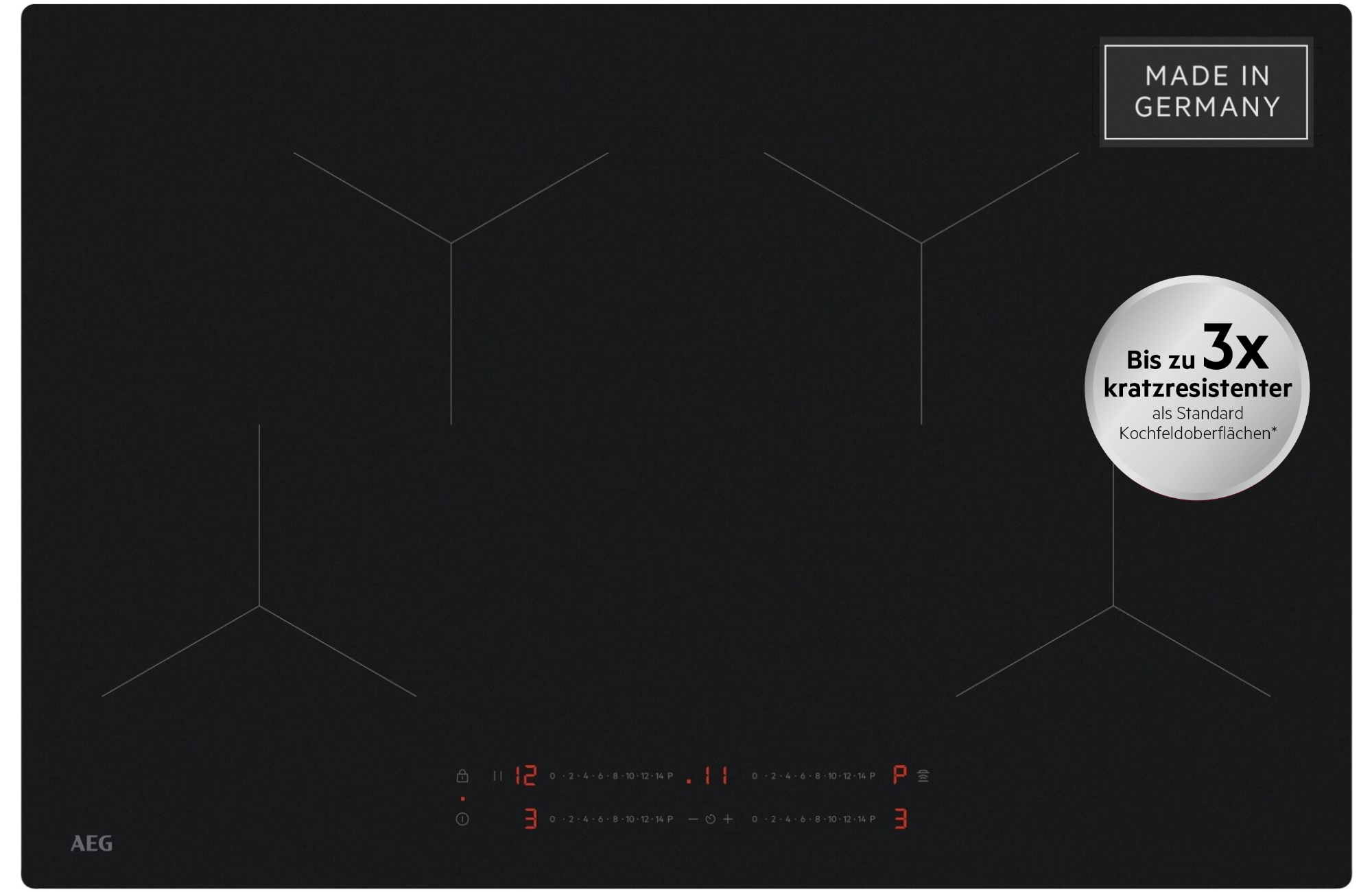 AEG Induktions-Kochfeld "TO841A0FIT" SaphirMatt SE-3x kratzresistentere Obe günstig online kaufen