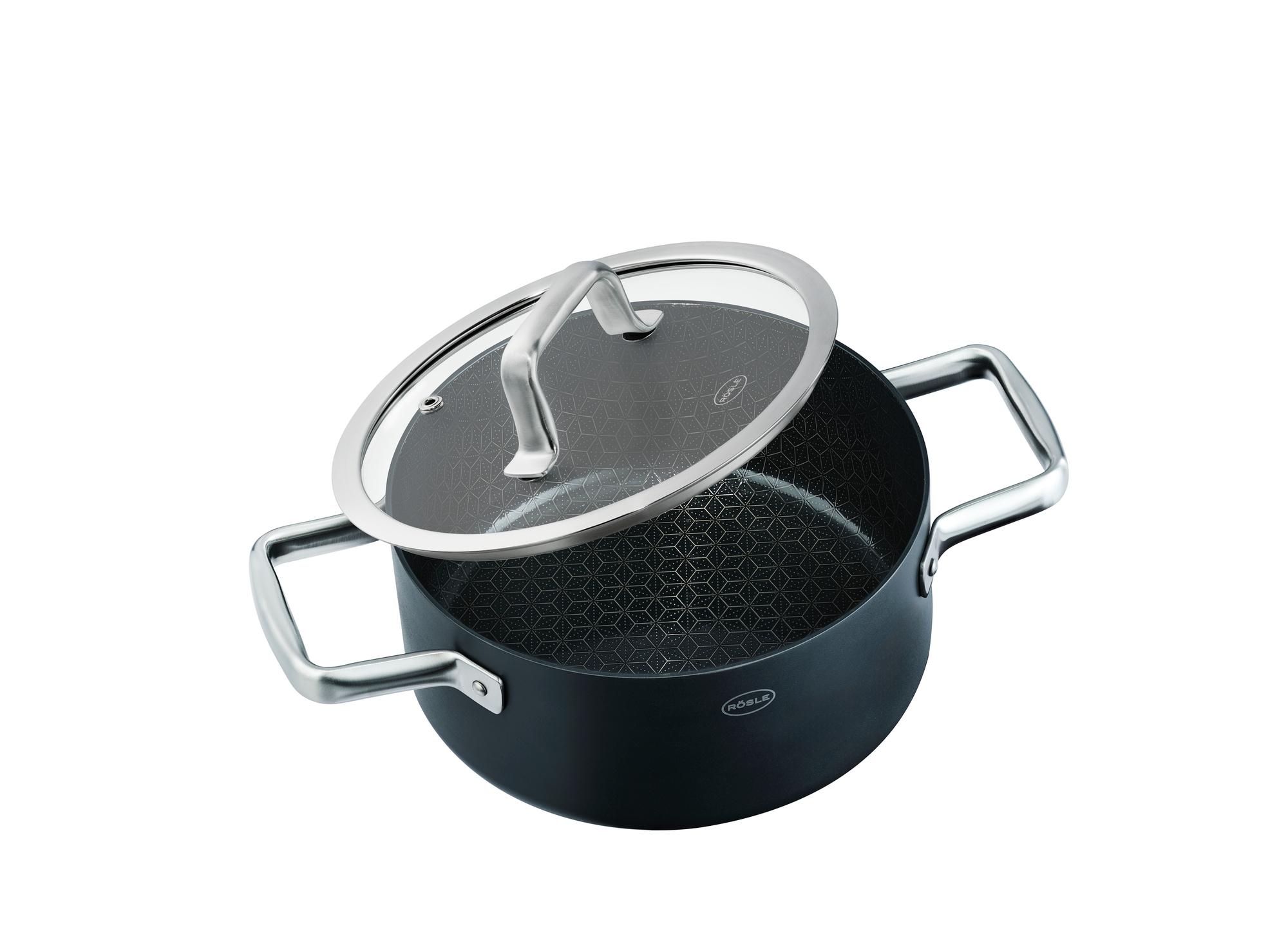 RÖSLE Kochtopf »Topf EBONIC, ProNero« 1 tlg. Aluminium | Edelstahl