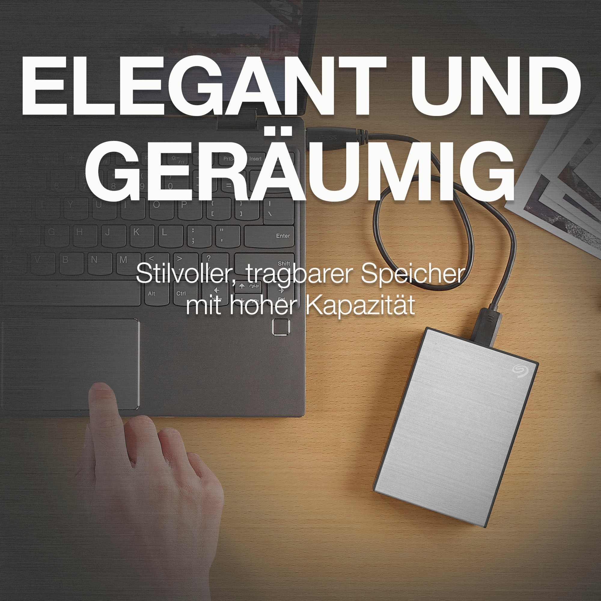 Seagate externe HDD-Festplatte »One Touch Portable Drive 1TB«, 2,5 Zoll, Anschluss USB 3.2, Inklusive 2 Jahre Rescue Data Recovery Services
