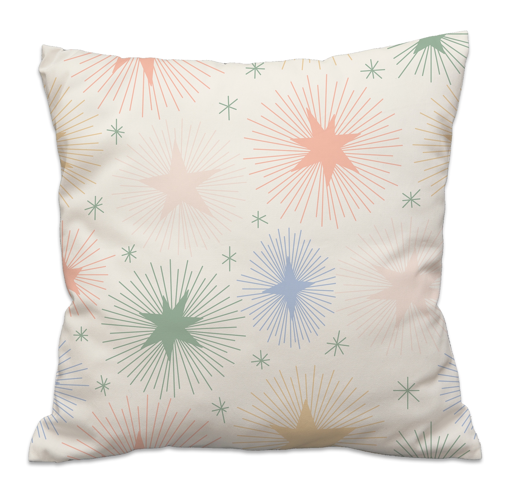 queence Dekokissen »Bunte Sterne« Dekokissen mit HD Premium Druck Weihnachten