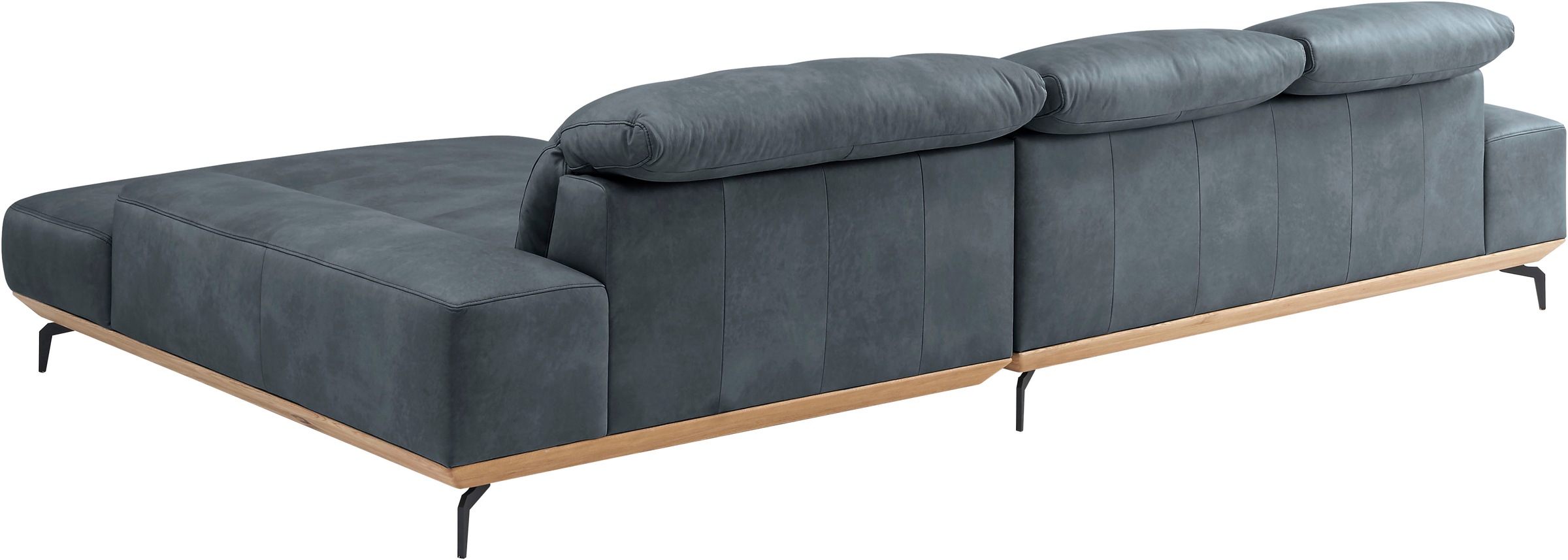 Musterring Wohnlandschaft »MR 2490«, Fuß schwarz, Sitzhöhe 48cm, wahlweise mit Funktionen, Maße 342x207 cm