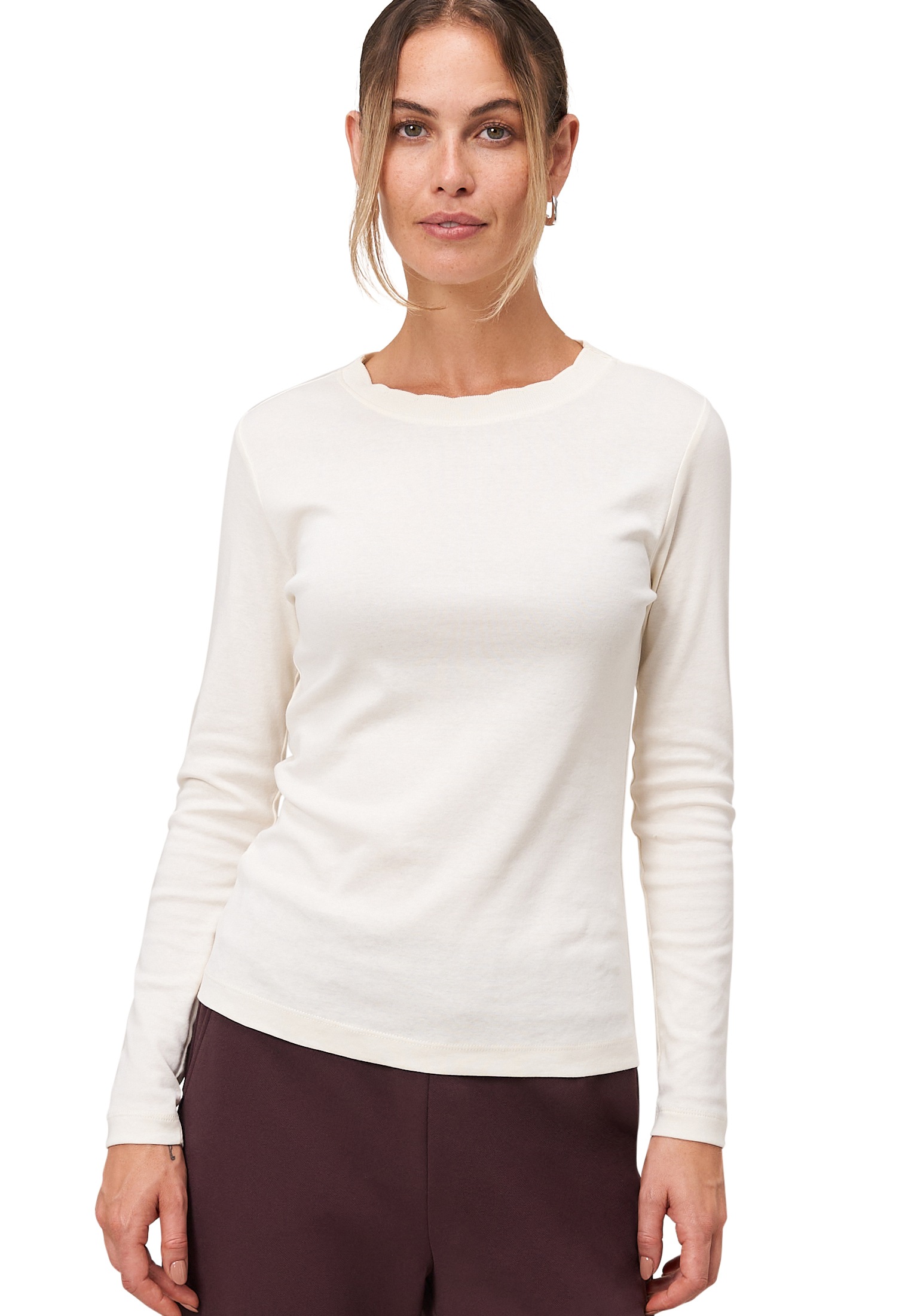 Zero Kurzarmshirt "Damen mit Wellenkante" 1 Stk. weiteres Detail günstig online kaufen