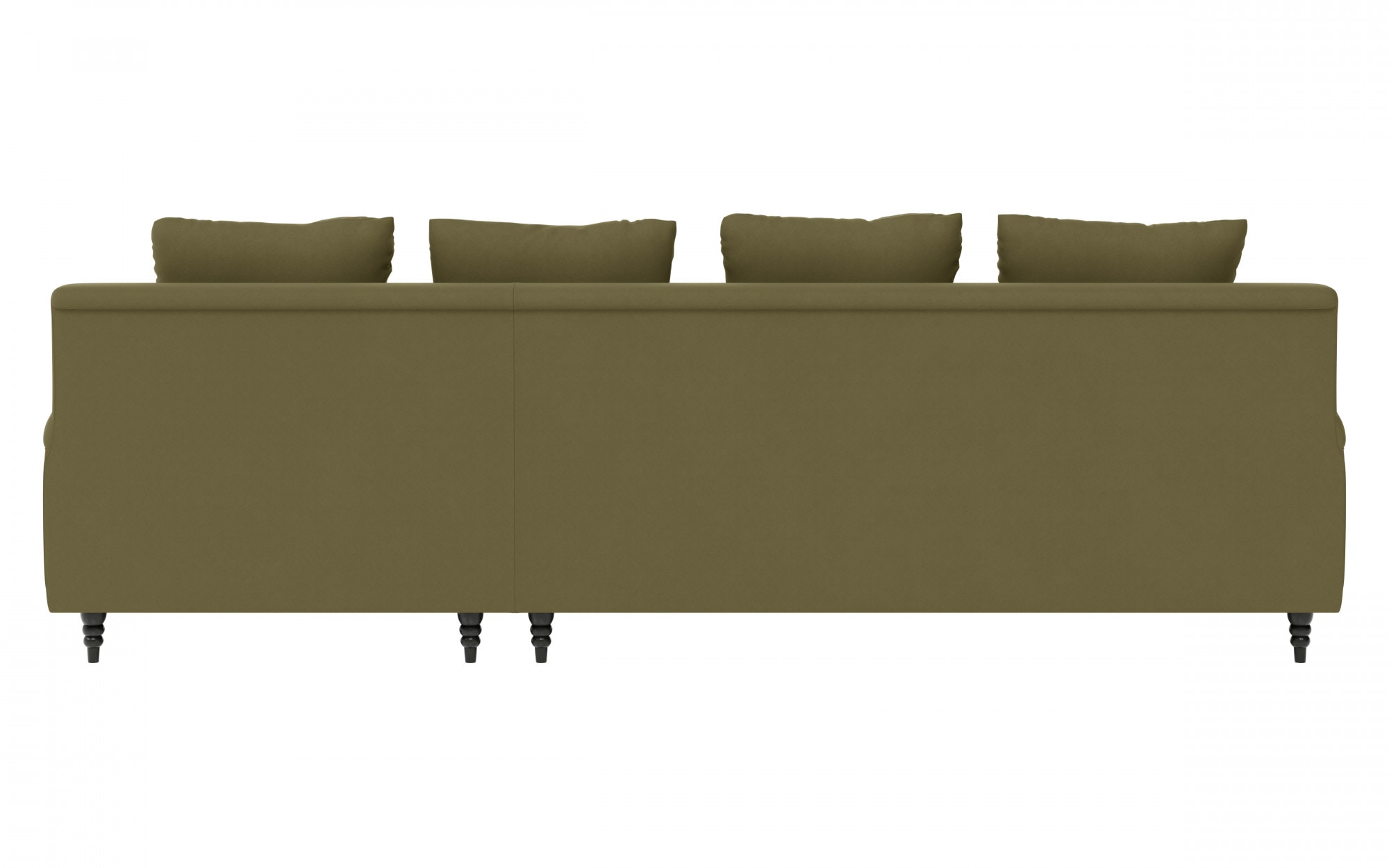 Guido Maria Kretschmer Home&Living Ecksofa »NORIN L-Form«, zwei Fußarten: vorne - Rollen, hinten - Holzfüße