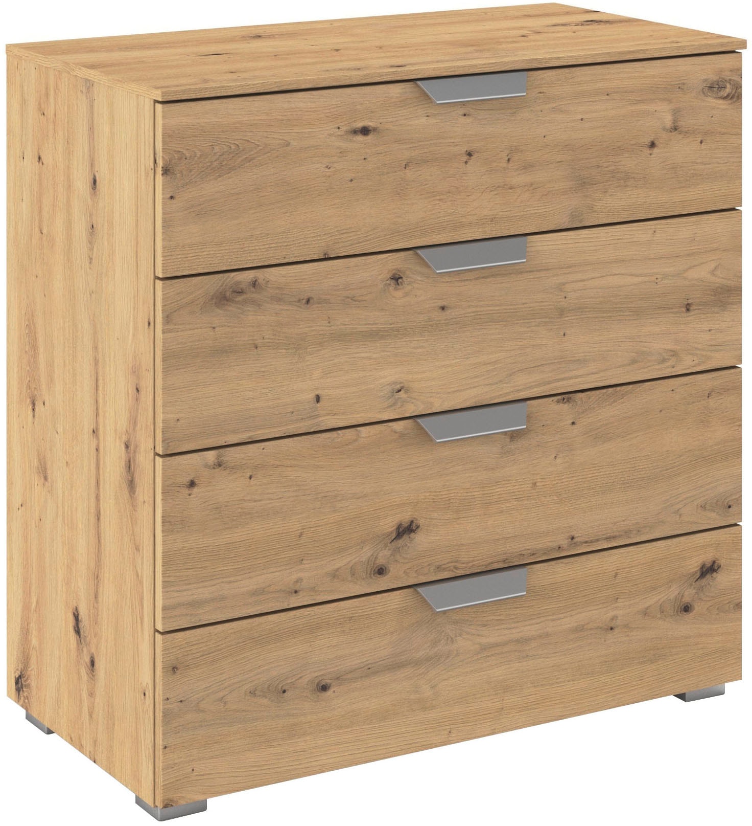 OTTO home "Kommode Sideboard Schubladenkommode Schlafzimmerkommode ORIAS" Breite 80 cm, mit eleganter Dekor- oder Hochglanzfront, vier große und geräumige Schubladen mit viel Stauraum MADE IN GERMANY