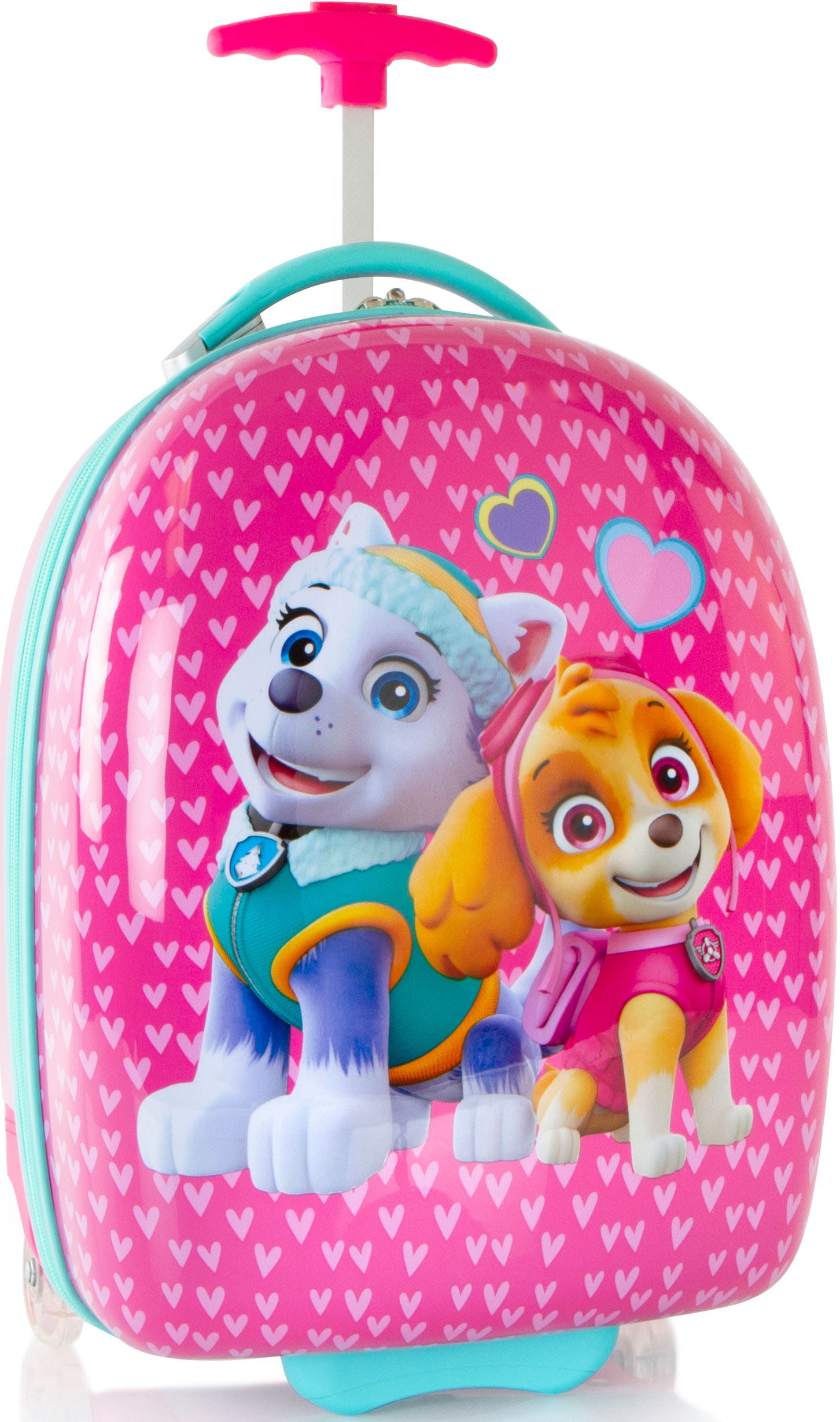 Heys Kinderkoffer »Paw Patrol, Rosa«, 2 Rollen, Kindertrolley Kinderreisegepäck Handgepäck-Koffer