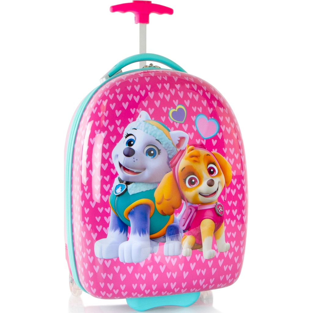 Heys Kinderkoffer »Paw Patrol, Rosa«, 2 Rollen, Kindertrolley Kinderreisegepäck Handgepäck-Koffer