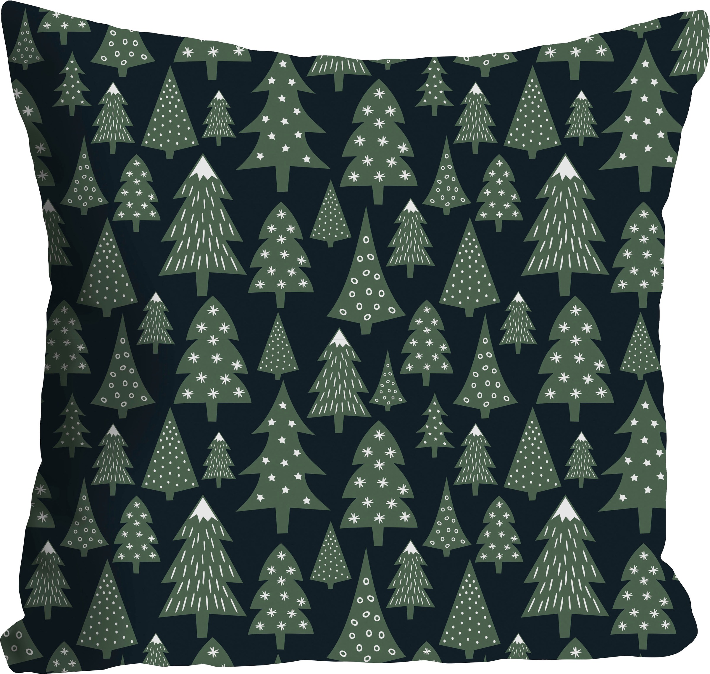queence Dekokissen "Jannik" Kissenhülle,Tannenbäume,Weihnachten,Winter,Fest günstig online kaufen