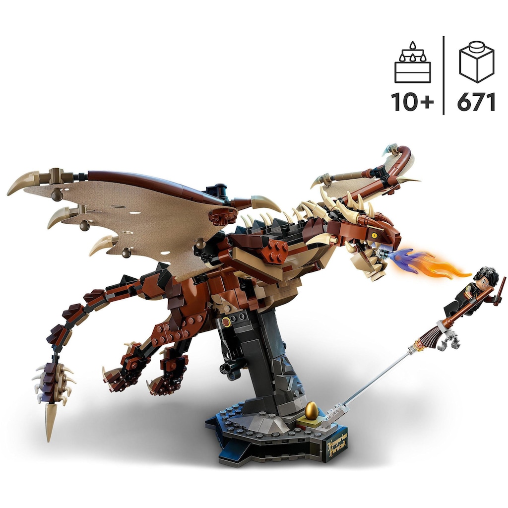 LEGO® Konstruktionsspielsteine »Ungarischer Hornschwanz (76406), LEGO® Harry Potter«, (671 St.)