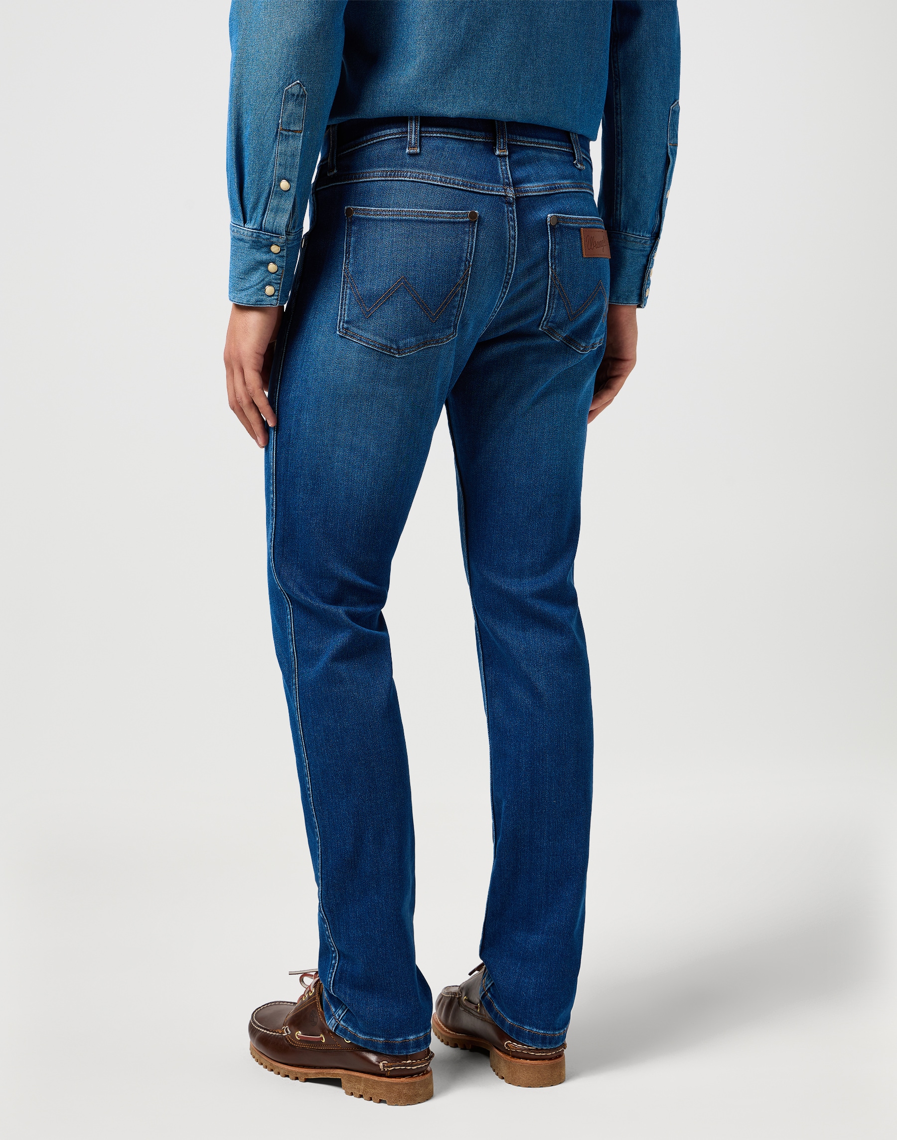 Wrangler Straight-Jeans "GREENSBORO FREE TO STRETCH", Free to stretch mater günstig online kaufen