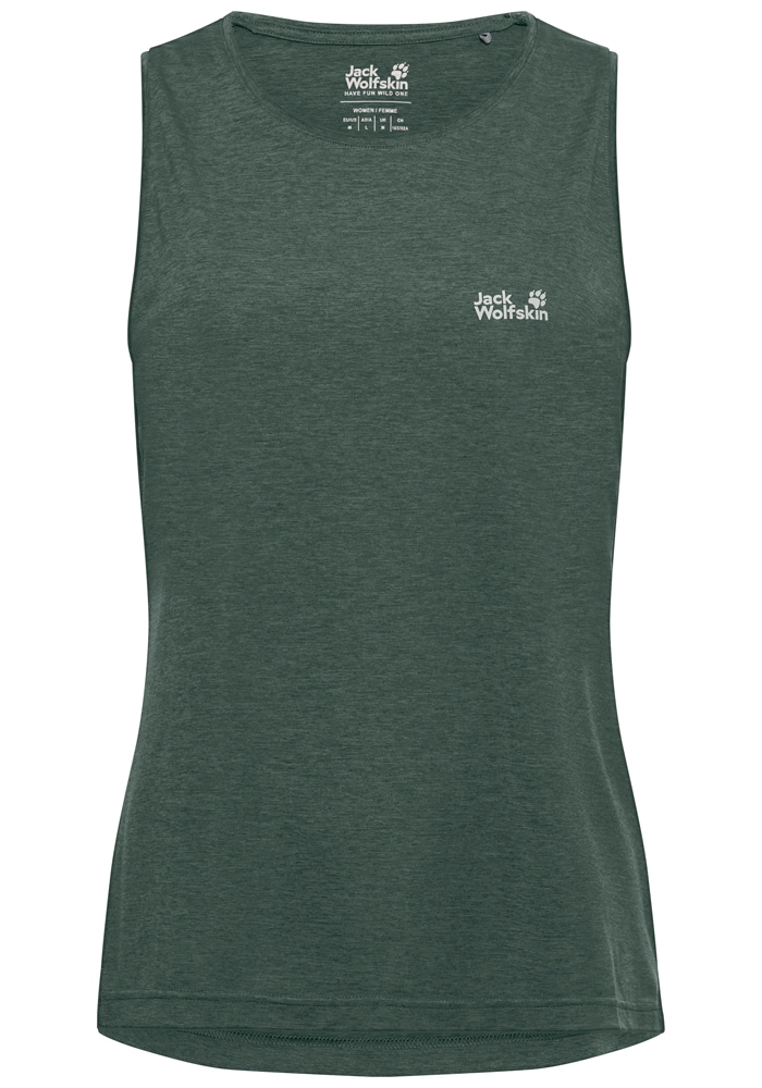Jack Wolfskin Tanktop »WILDTRAIL TANK TOP W« sportlicher Stil, ohne Verschluss, mit Rundhalsausschnitt