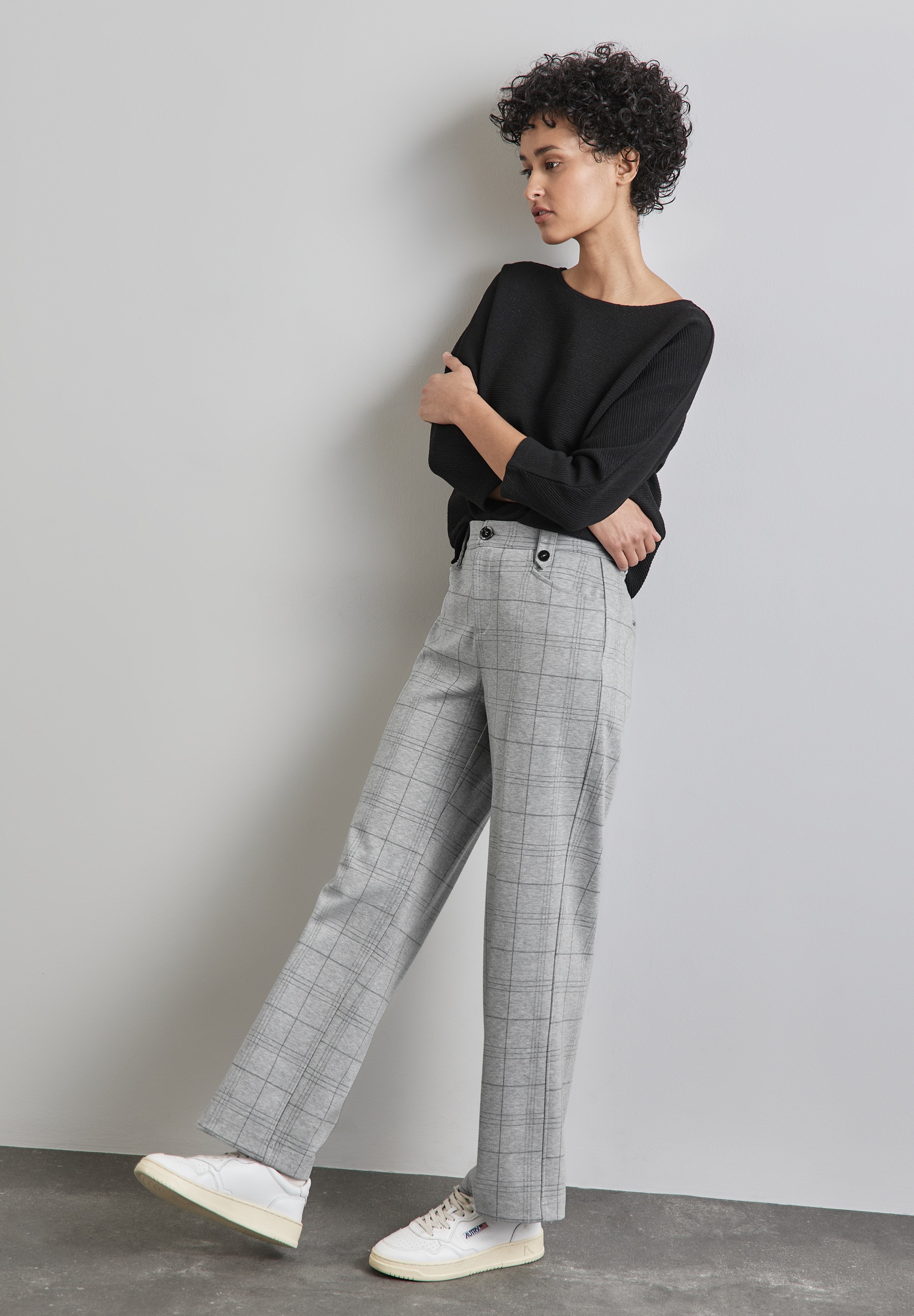 STREET ONE Stoffhose, High Waist