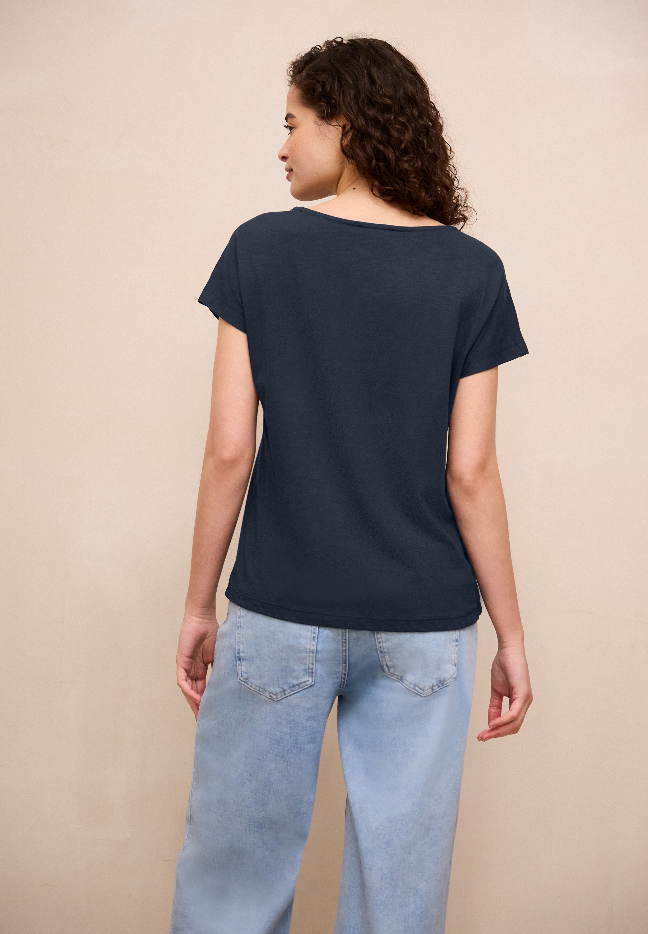 STREET ONE STUDIO T-Shirt mit U-Boot-Ausschnitt günstig online kaufen