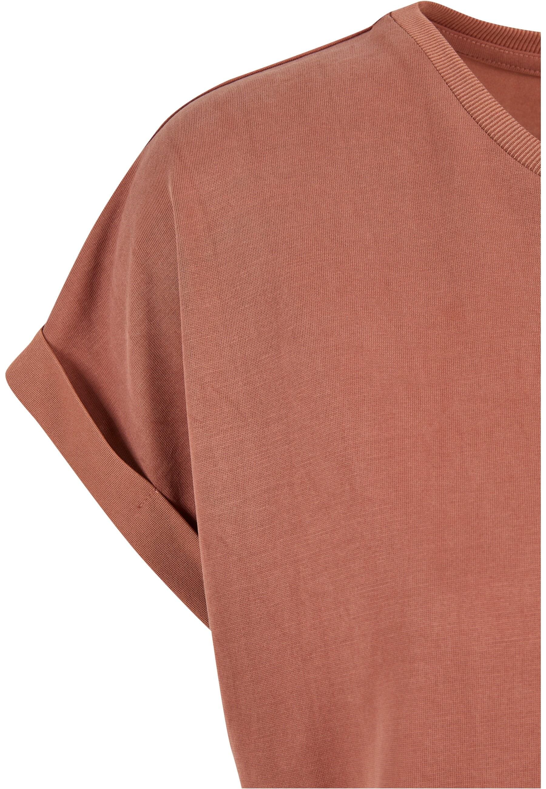 URBAN CLASSICS Kurzarmshirt »Urban Classics Damen Ladies Modal Extended Shoulder Tee«, (1 tlg.)