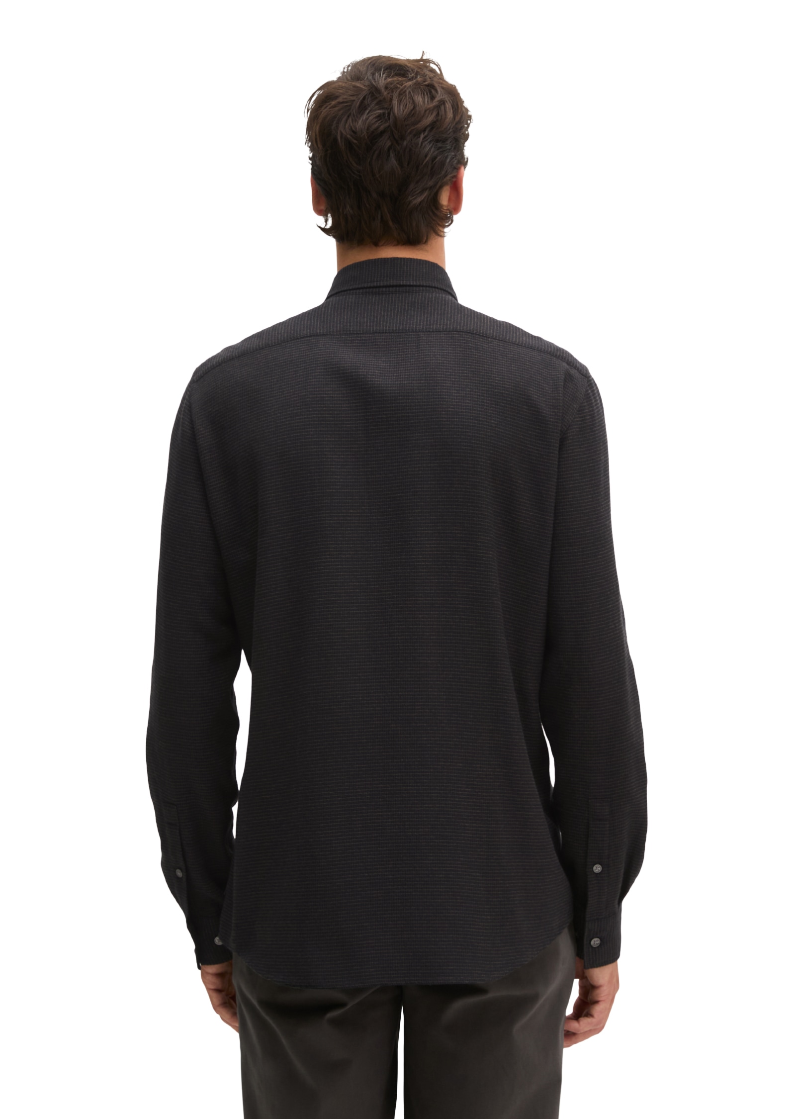 Marc O'Polo Langarmhemd »shaped aus Bio-Baumwolle mit TENCEL Lyocell«