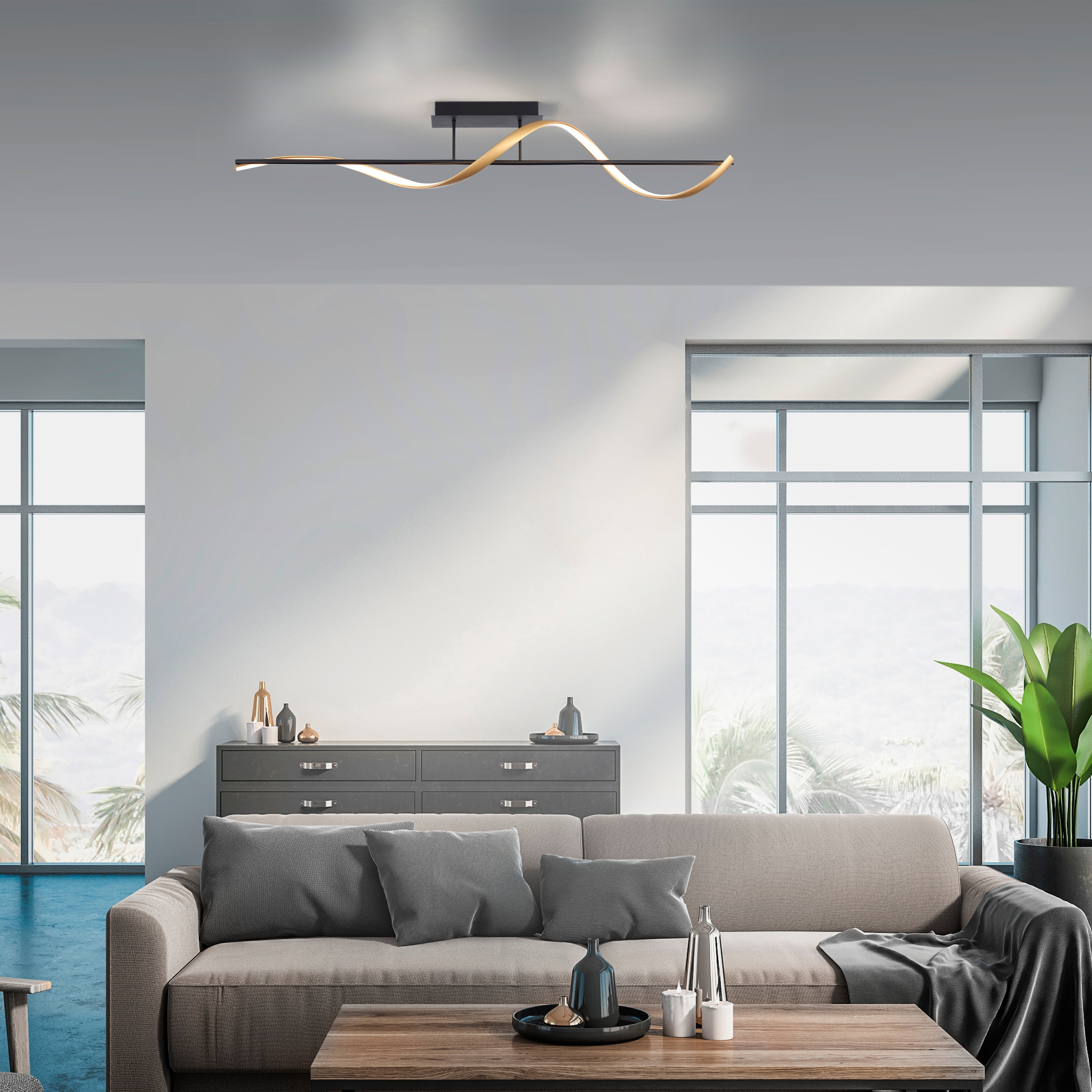 Neuhaus Q SMART HOME LIGHTS LED Deckenleuchte »Q-SWING« LED-Board 1 Stk. warmweiß - kaltweiß