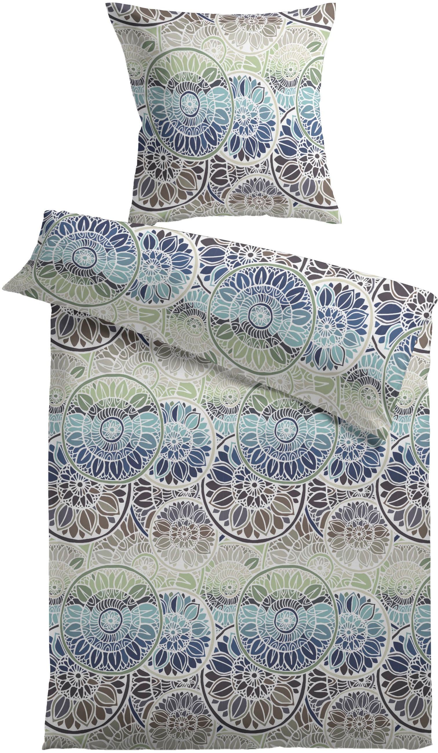 KiNZLER Bettwäsche "Sydney" 2 Stk. aus Baumwoll-Satin günstig online kaufen