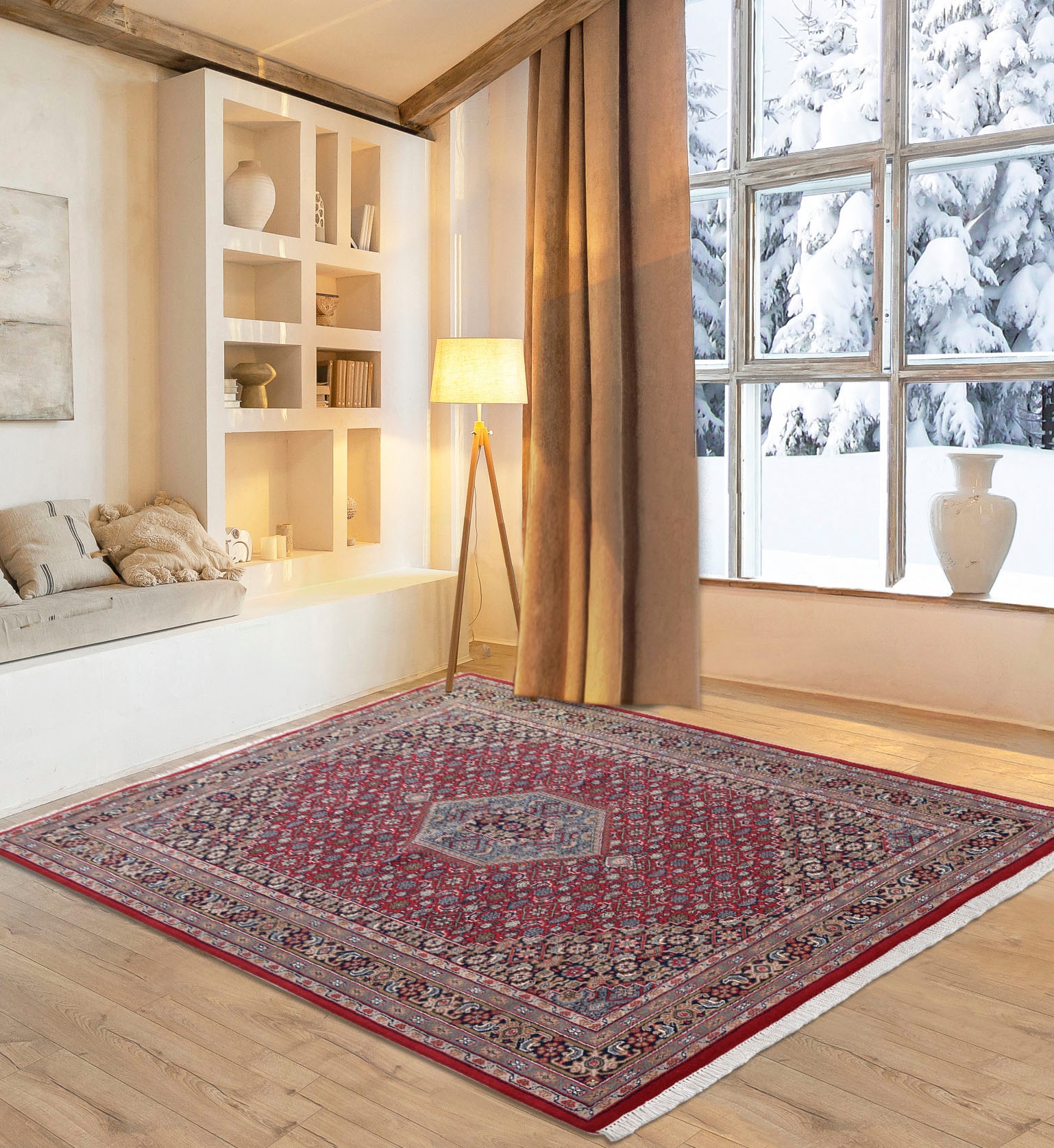 OTTO home Orientteppich "BB Oriental" rechteckig 12 mm Höhe reine Wolle, ha günstig online kaufen