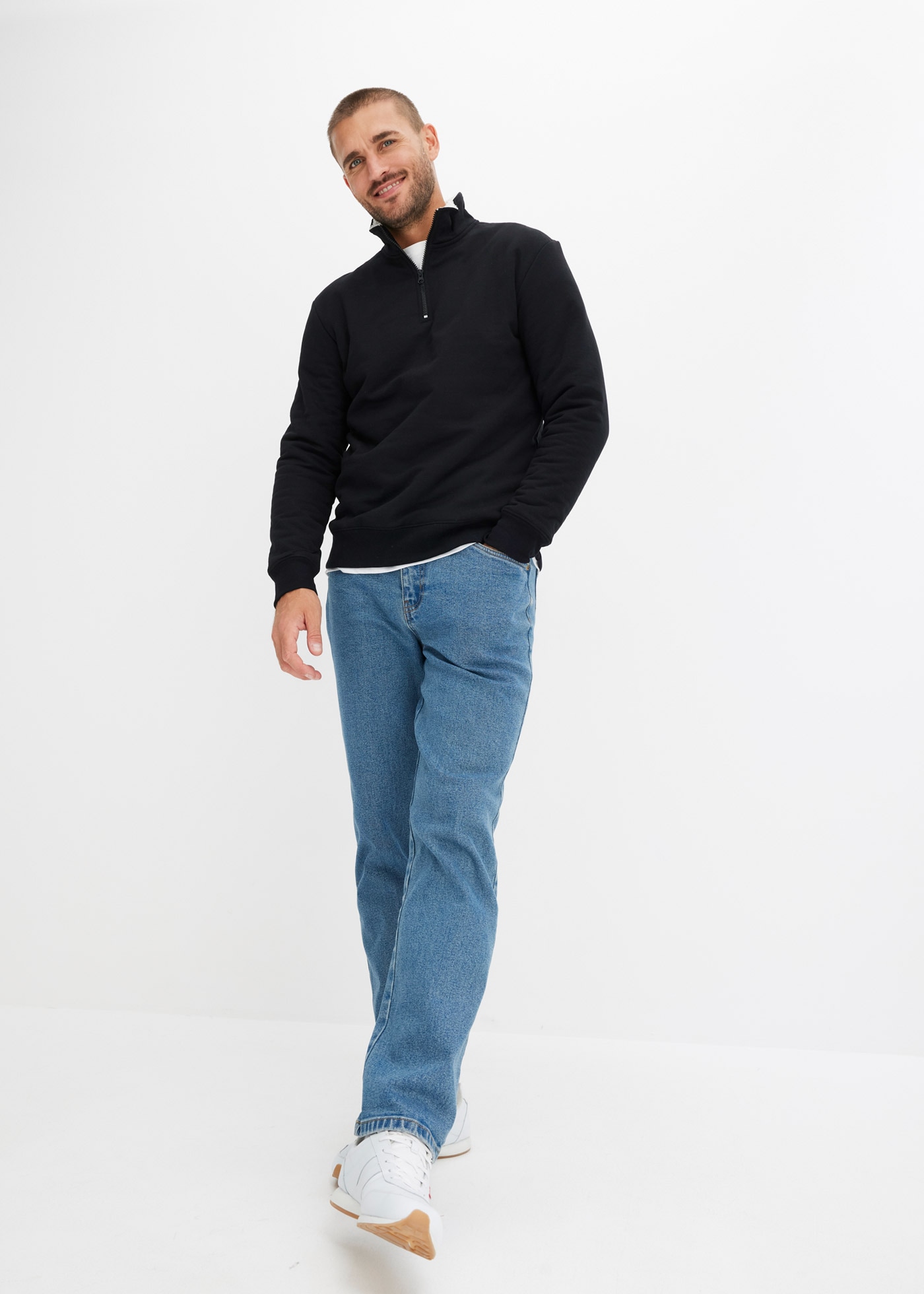 bonprix Gerade Jeans »Classic Fit Stretch-Jeans, Straight« Classic Fit Stretch-Jeans, Straight