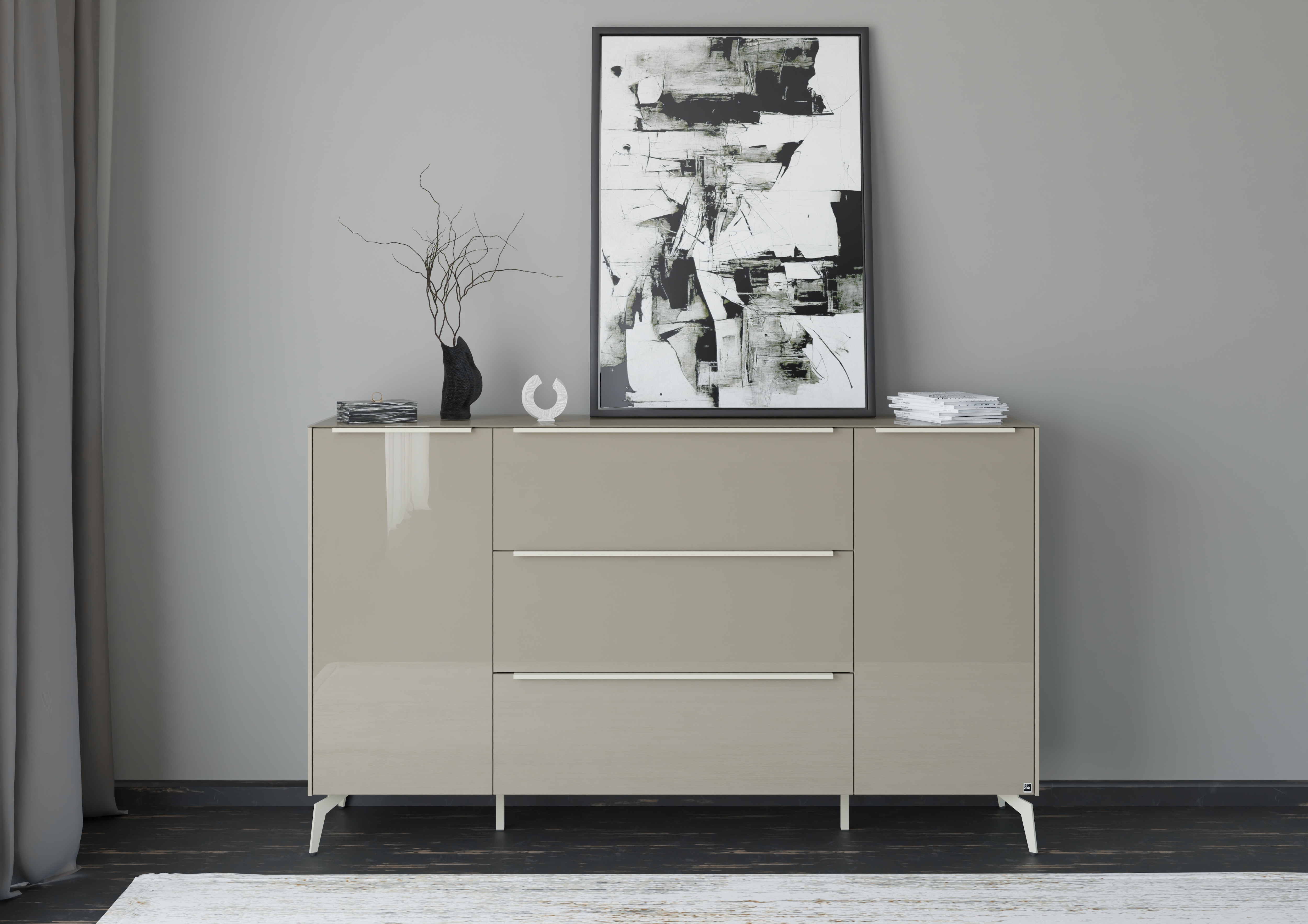 set one by Musterring Sideboard "Reno" 1 Stk. tlg. Mit Winkelfuß in diversen Farben, 109 cm Höhe & Farbauswahl