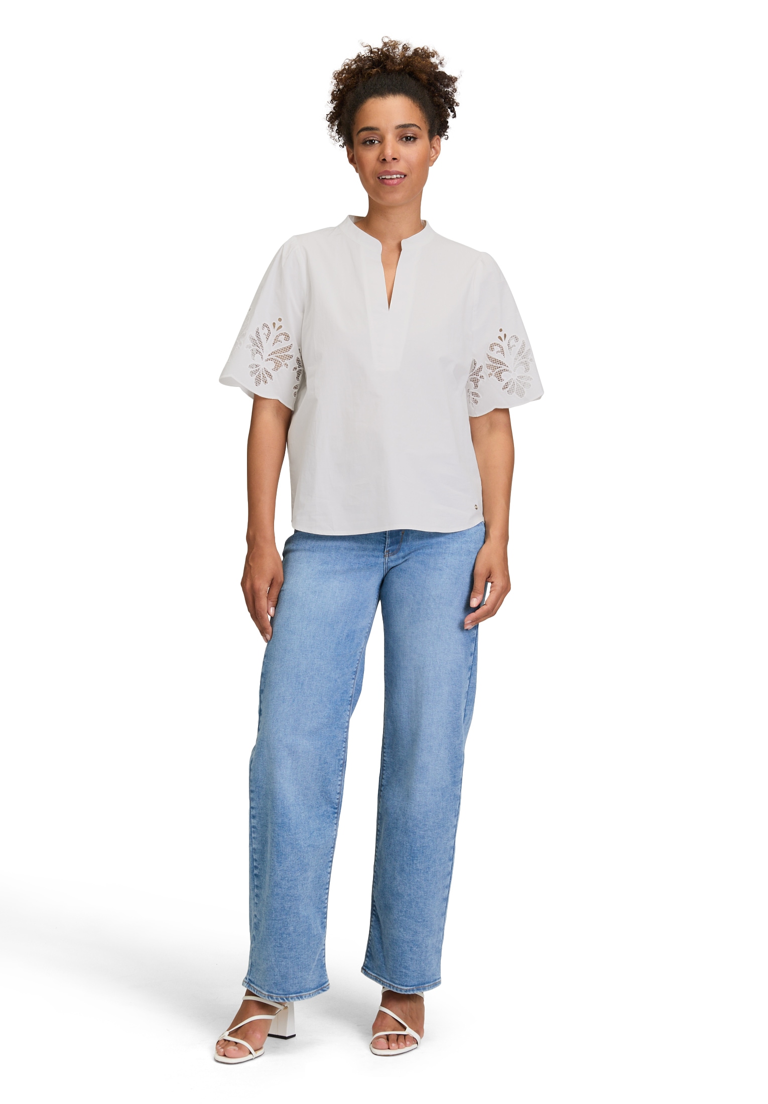 Betty&Co Schlupfbluse »Betty & Co Schlupfbluse mit Stickerei«