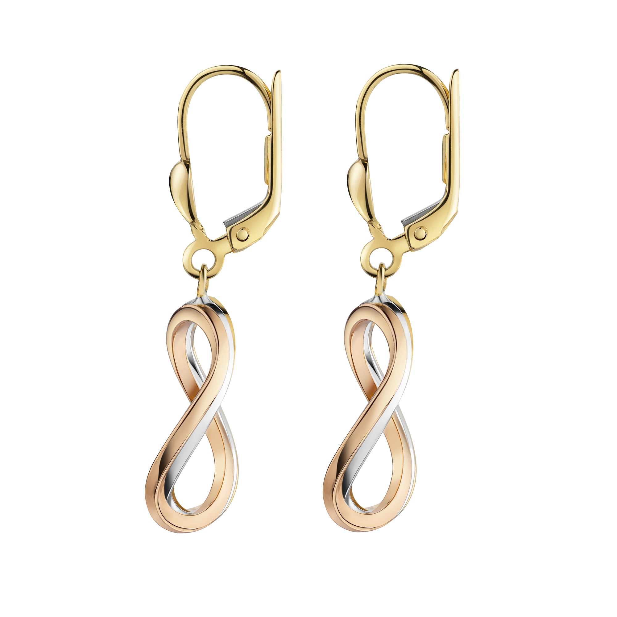 Fascination by Ellen K. Paar Ohrhänger »375/- Gelbgold 3-farbig oval«