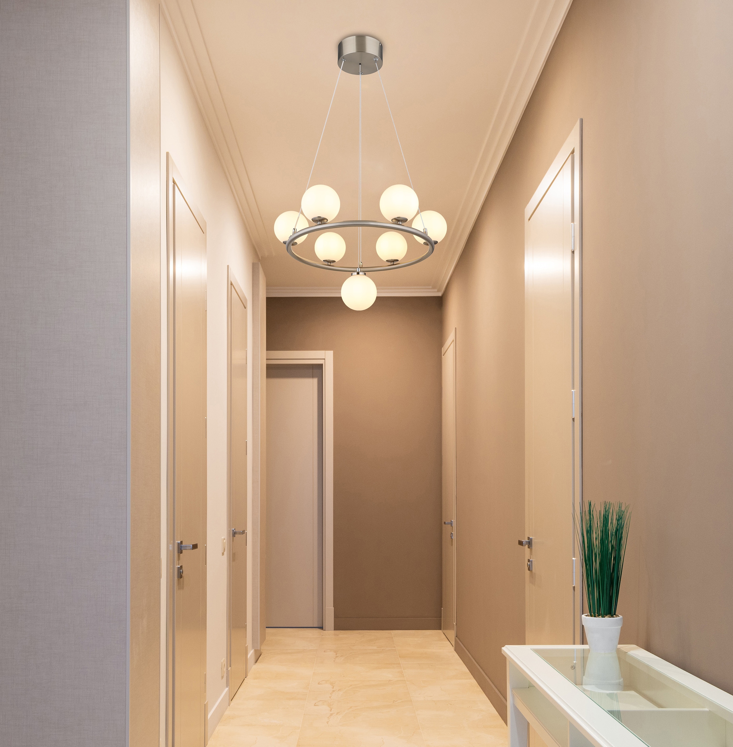 GLOBO LIGHTING Hängeleuchte »RIHA«, Leuchtmittel G9 | Leuchtmittel wechselbar, Hängelampe/Pendelleuchte/Esszimmer/Wohnzimmer/Esstisch