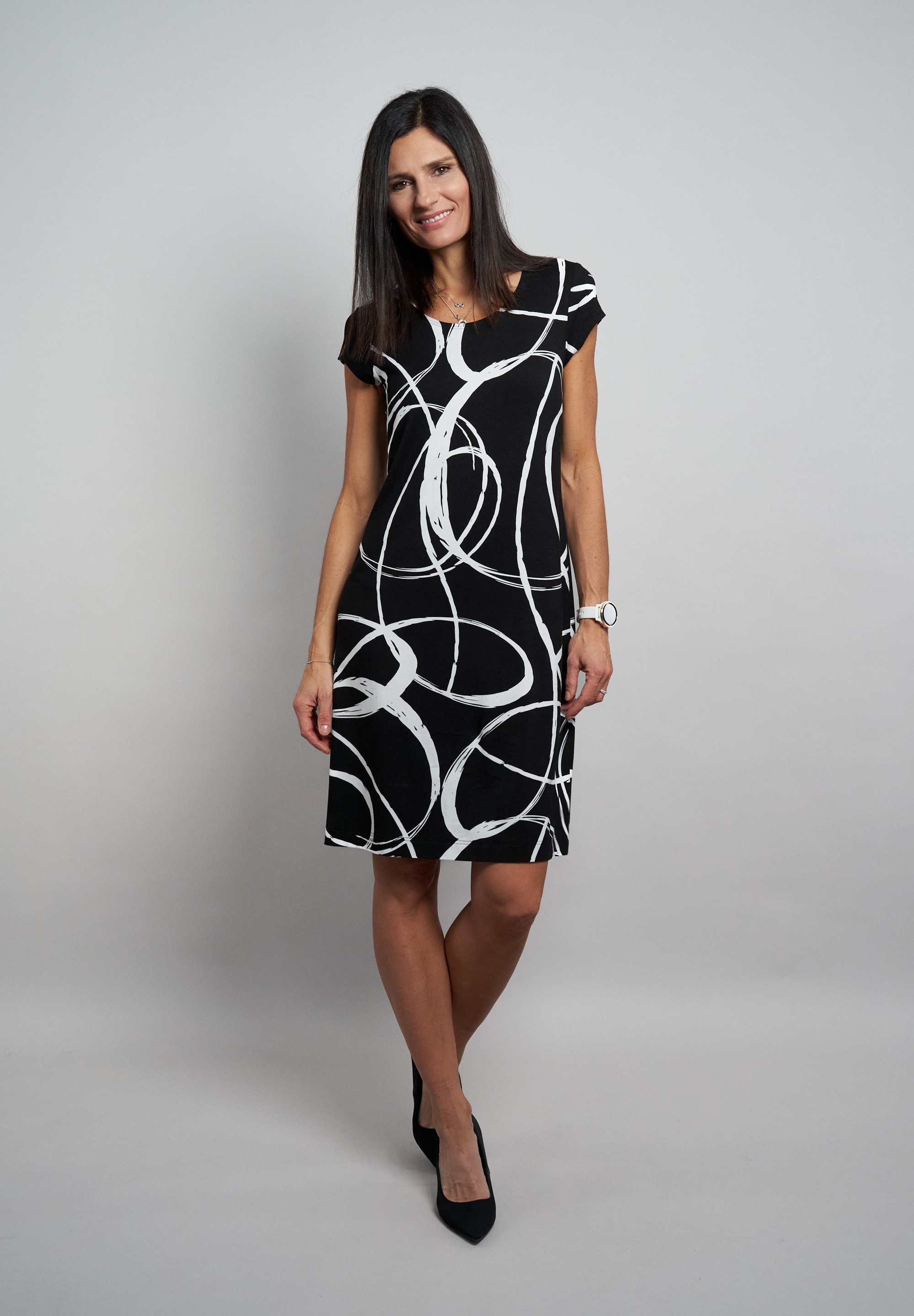 Seidel Moden Druckkleid "Otto exclusiv" Ohne Taschen mit grafischem Muster günstig online kaufen