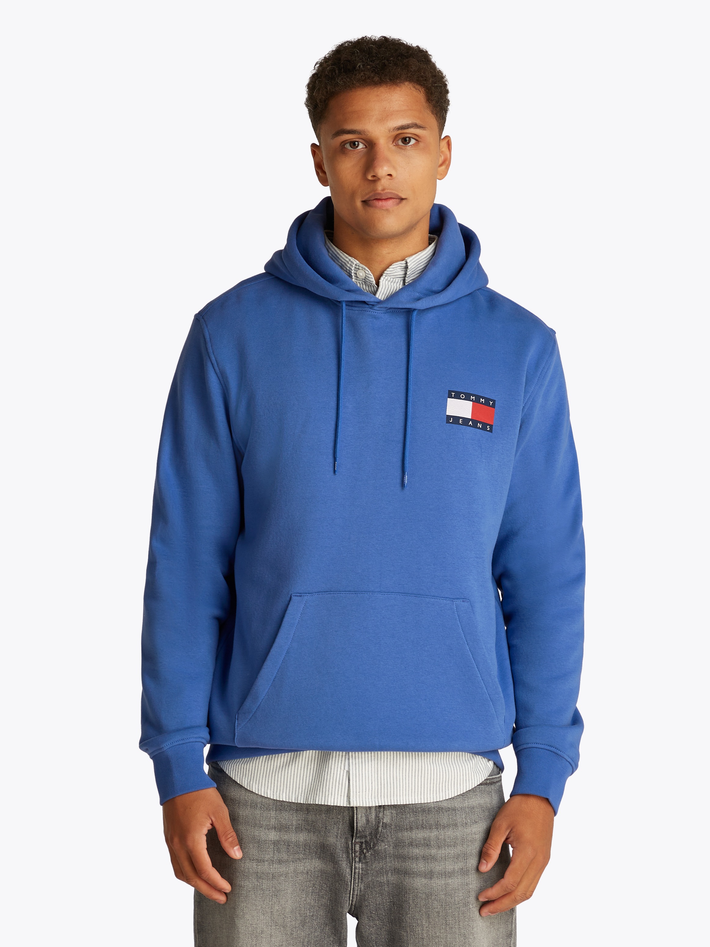Tommy Jeans "TJM REG ESSENTIAL FLAG HOOD EXT", mit bedruckten Markenlogo au günstig online kaufen