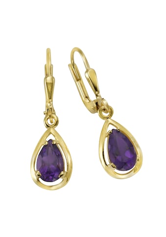 Paar Ohrhänger »Gold 333 Amethyst«