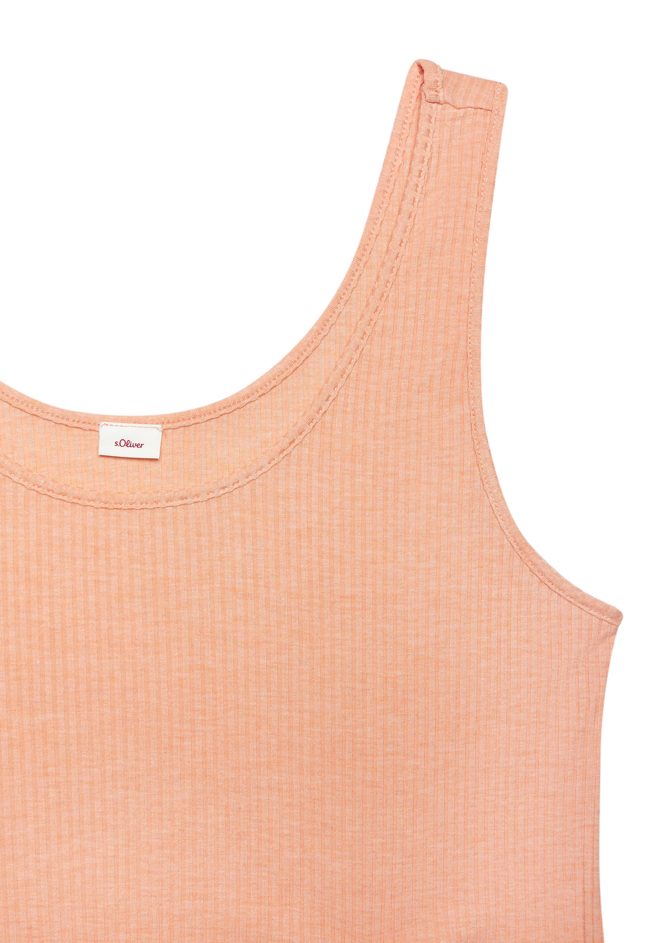 s.Oliver Pyjamaoberteil, in elastischer Rippware