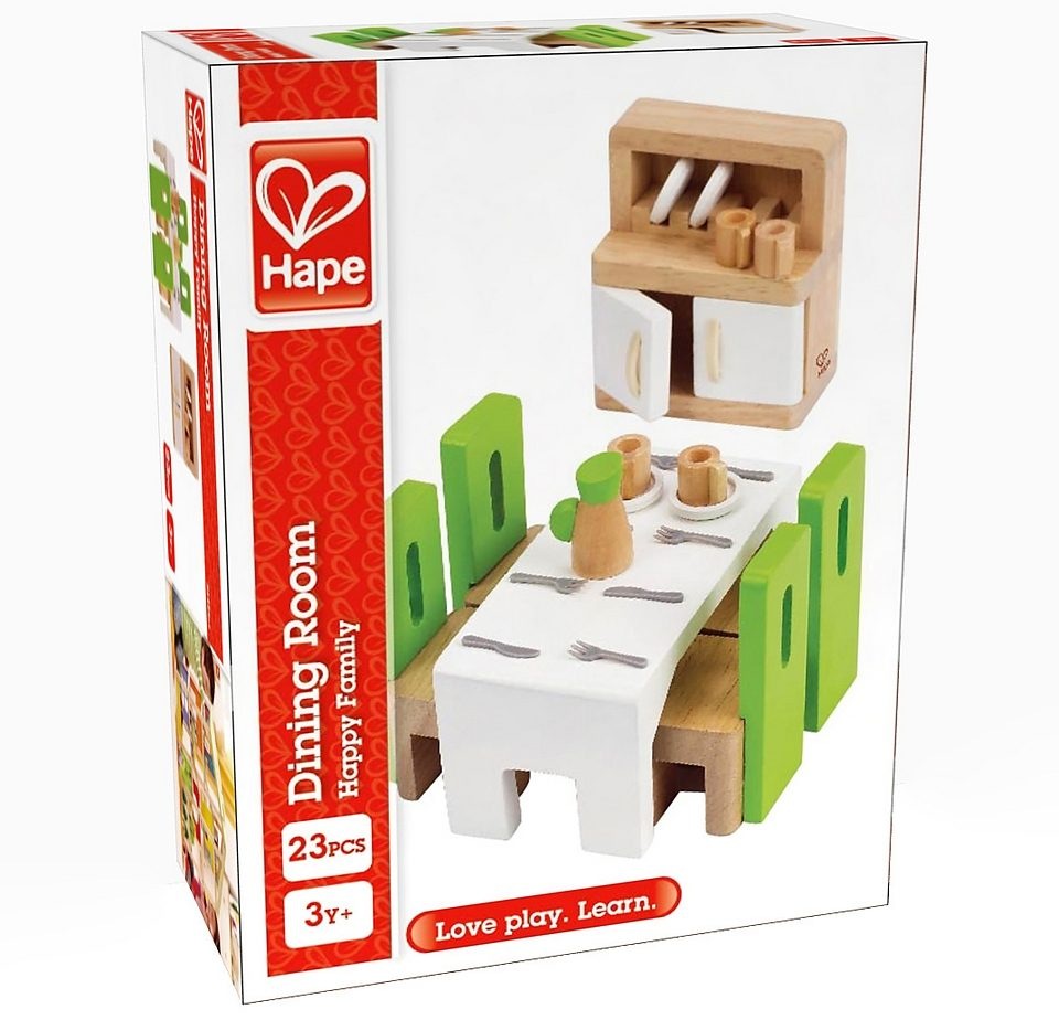Hape Puppenhausmöbel »Esszimmer«, (Set, 23 tlg.)