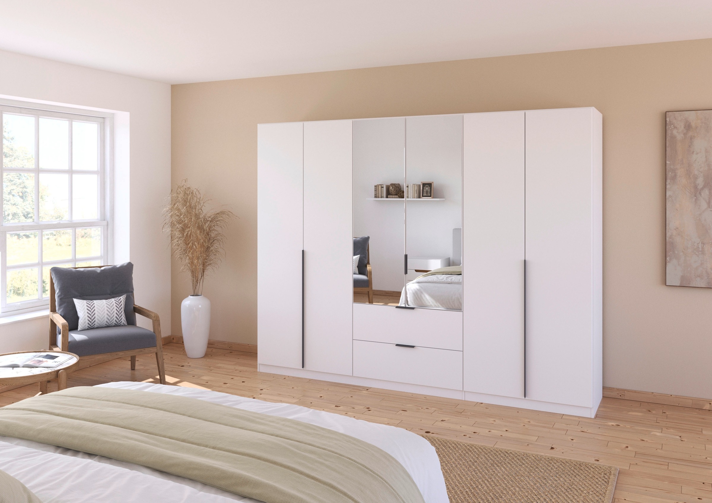 OTTO home Drehtürenschrank "Kleiderschrank Schrank Garderobe AGORDO mit Dek günstig online kaufen