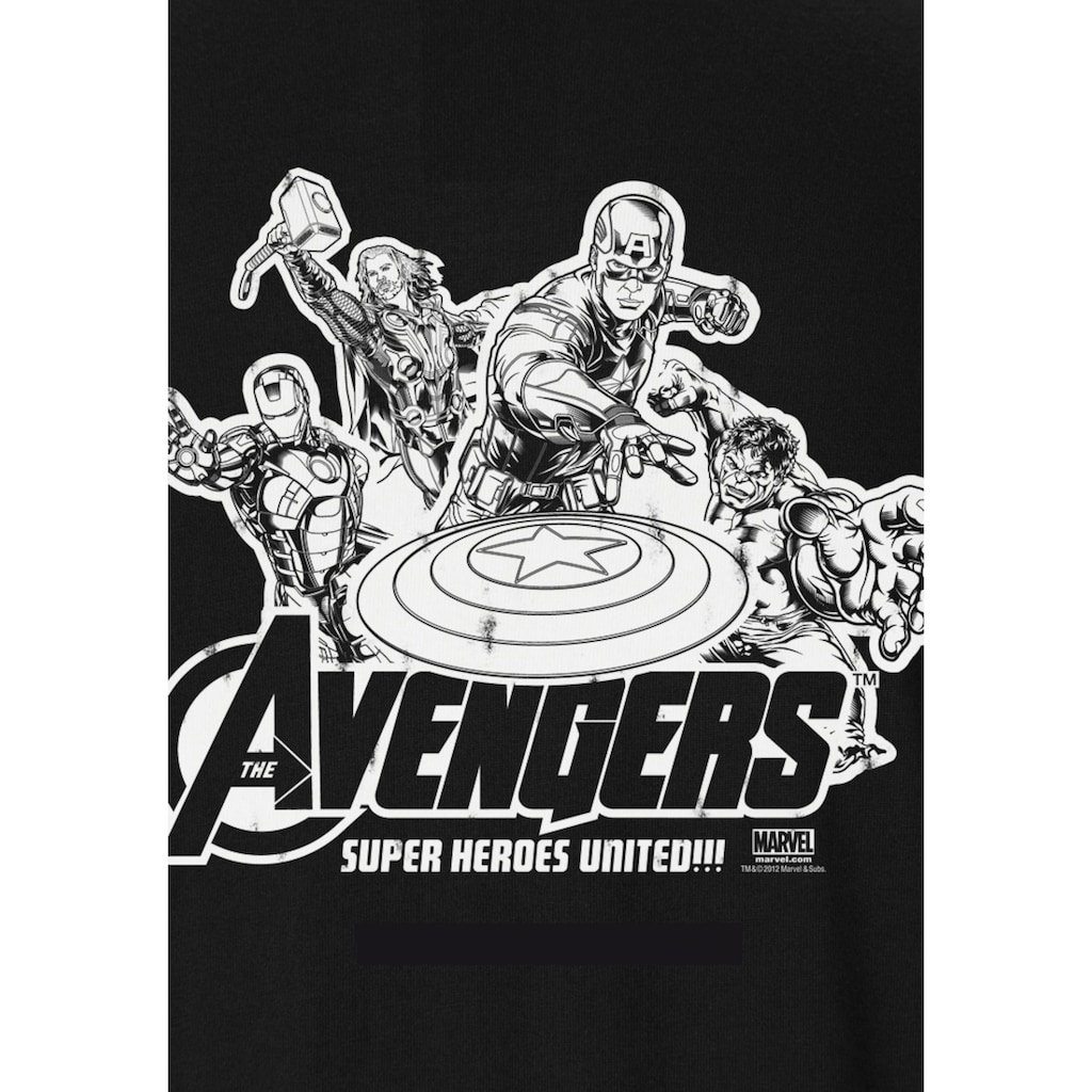 LOGOSHIRT T-Shirt »Avengers - Marvel - Heroes United«, mit auffälligem Print