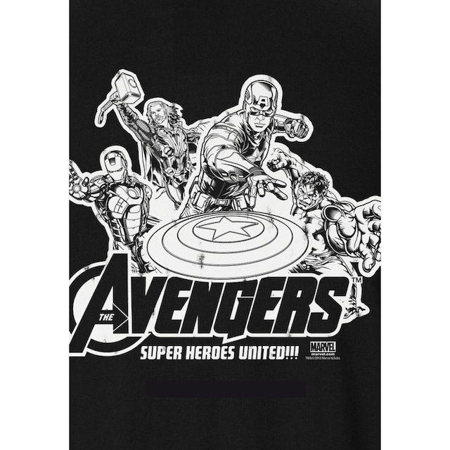 LOGOSHIRT T-Shirt »Avengers - Marvel - Heroes United«, mit auffälligem Print  ▷ bestellen | BAUR