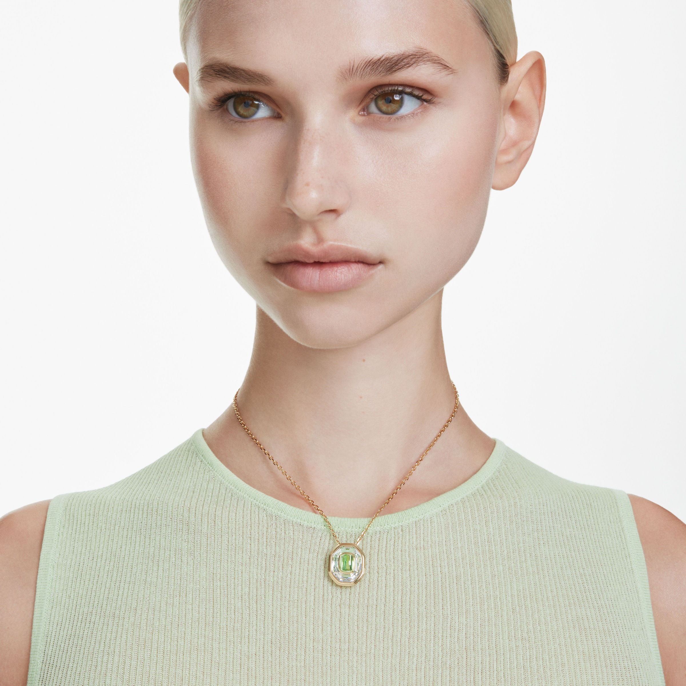 Swarovski Kette mit Anhänger »Schmuck Geschenk Chroma Anhänger, 5705580«, mit Swarovski® Kristall