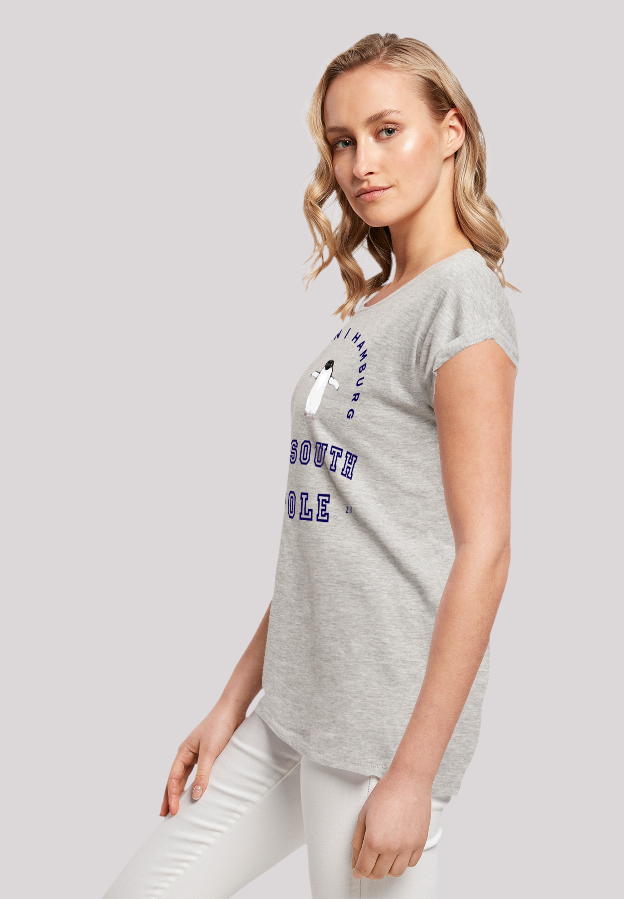 F4NT4STIC T-Shirt »Pinguin Knut & Jan Hamburg«, Print
