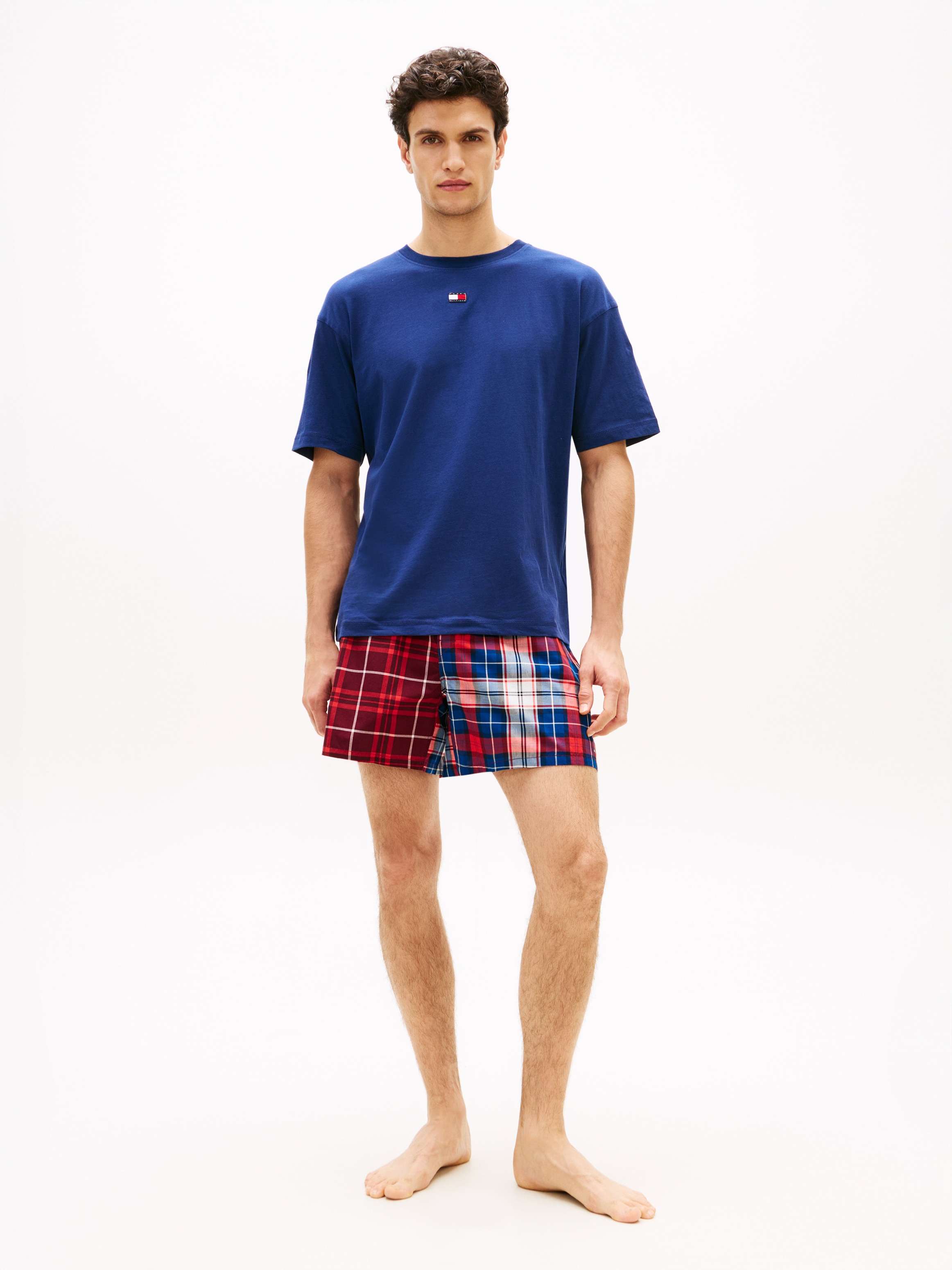Tommy Hilfiger Underwear Schlafanzug 2 tlg. Regular fit mit elastischem Bun günstig online kaufen