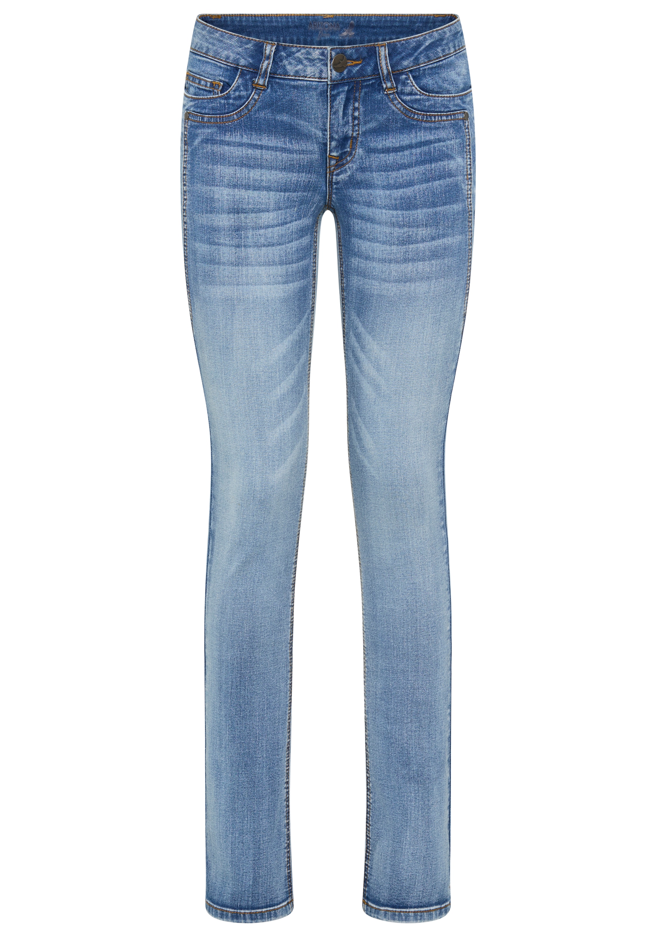 Arizona Comfort-fit-Jeans »mit Keileinsätzen«, niedrige Leibhöhe