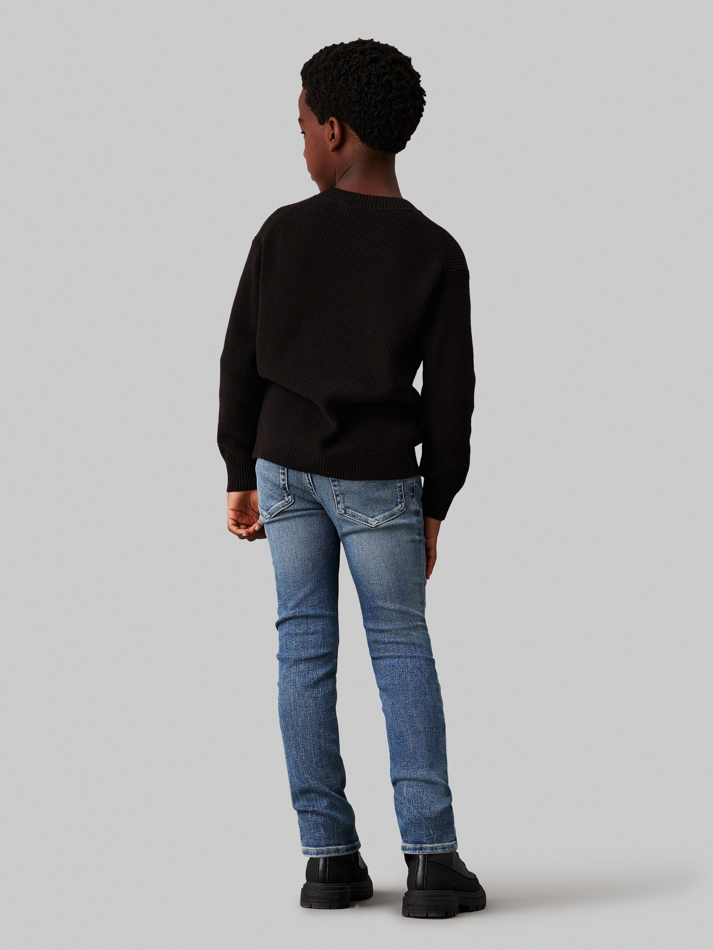 Calvin Klein Jeans Slim-fit-Jeans »SLIM NEW MID BLUE PWS«, für Kinder bis 16 Jahre, in cooler Waschung
