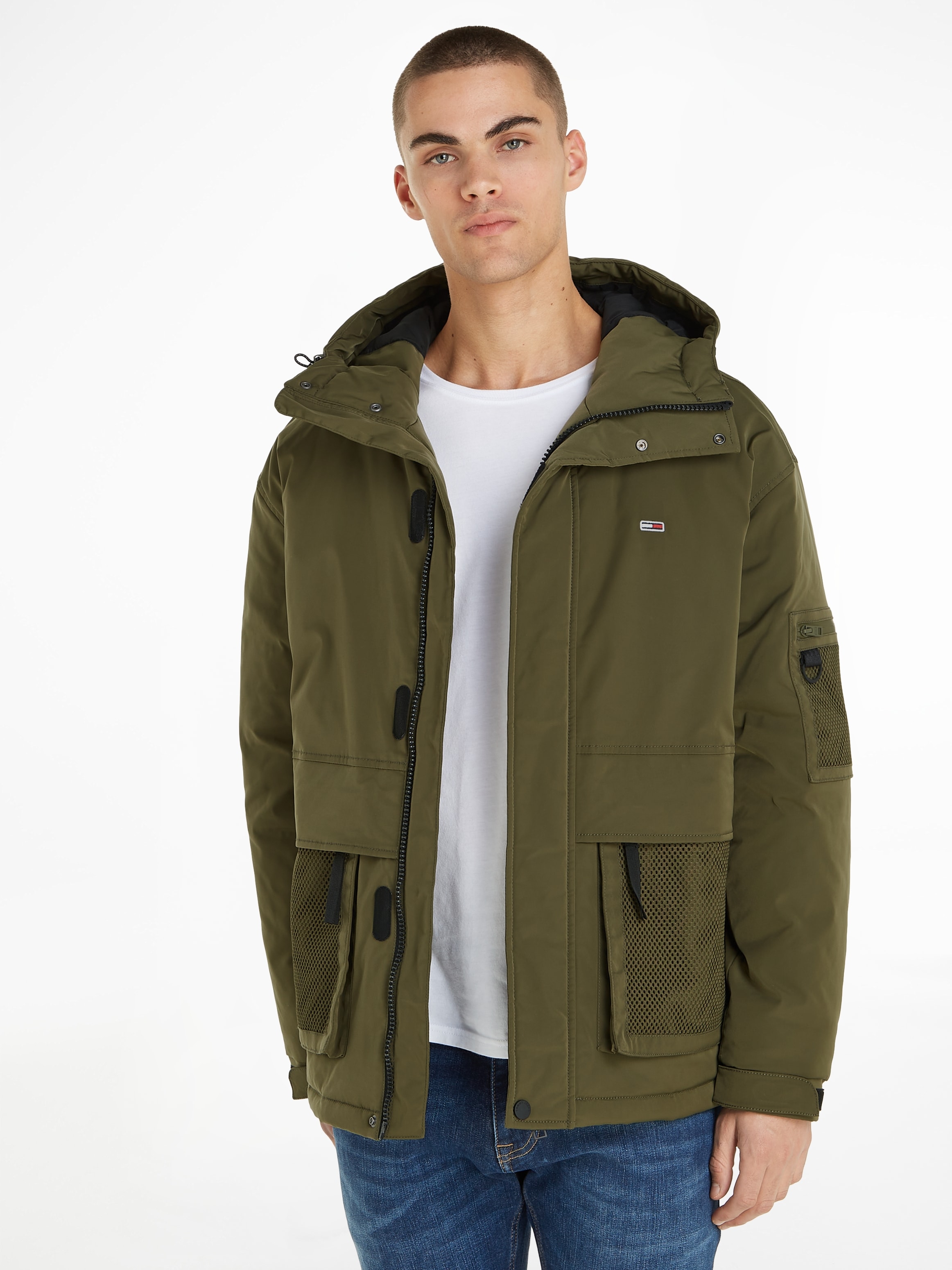 Tommy Jeans Blouson "TJM TECH JACKET", mit Kapuze günstig online kaufen