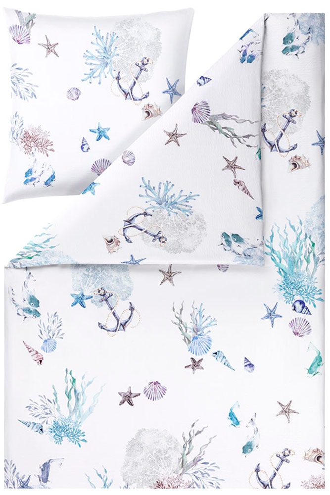 Estella Bettwäsche »George« 2 tlg. Seersucker aus 100% reiner Baumwolle