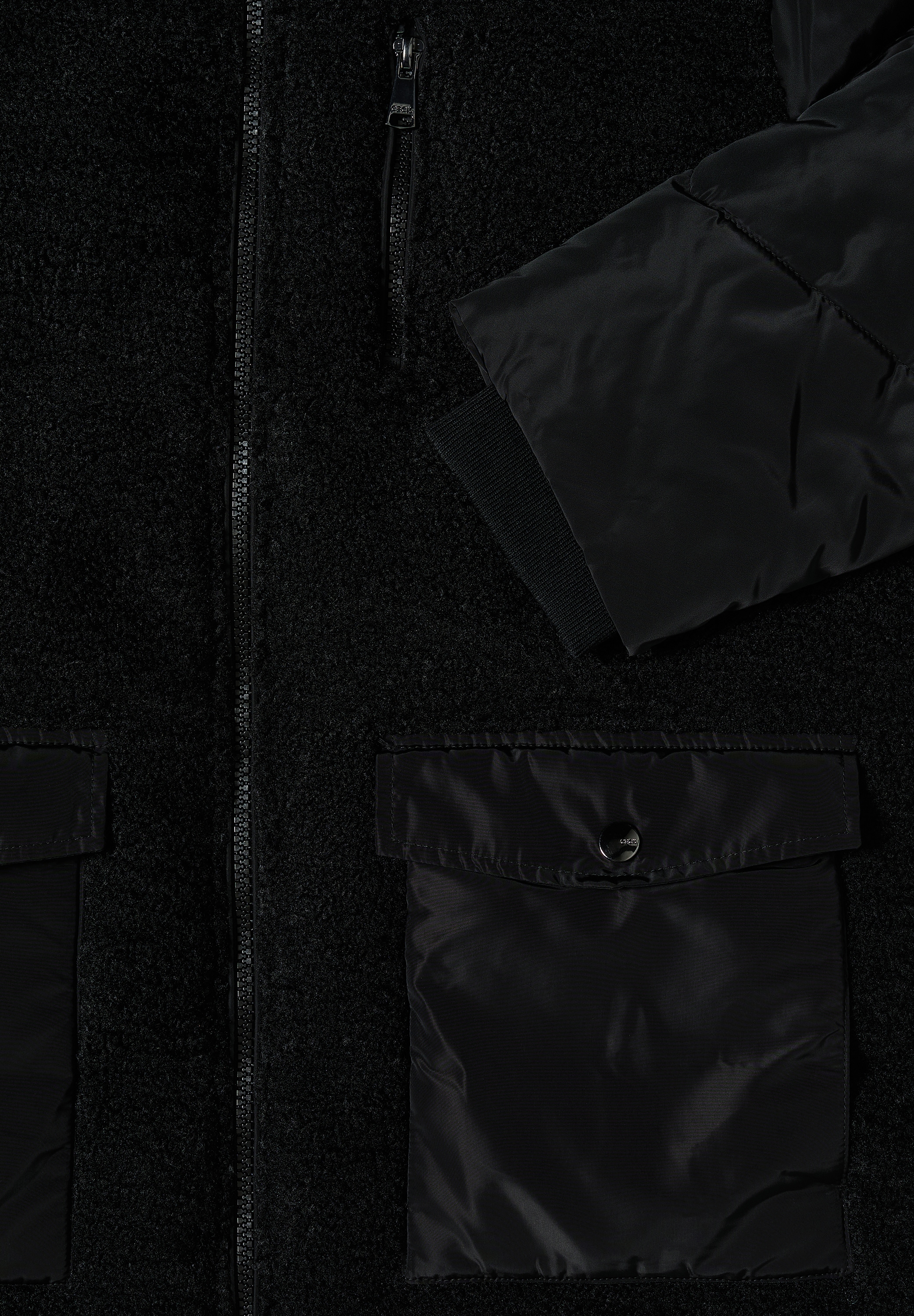 Cecil Fellimitatjacke, mit Kapuze, mit Kapuze