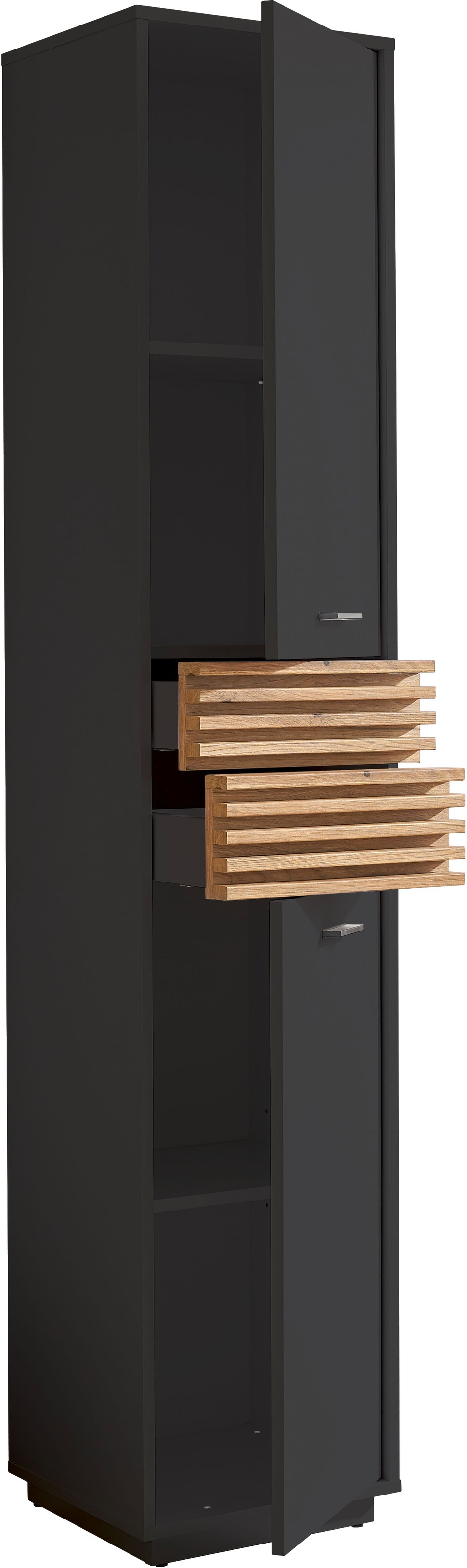 BASIC by Balculina Hochschrank »Liguria B/H/T 38x191x35 cm« 1 Stk. tlg. Breite 38cm, Unterflurauszug, FSC-Mix 70%