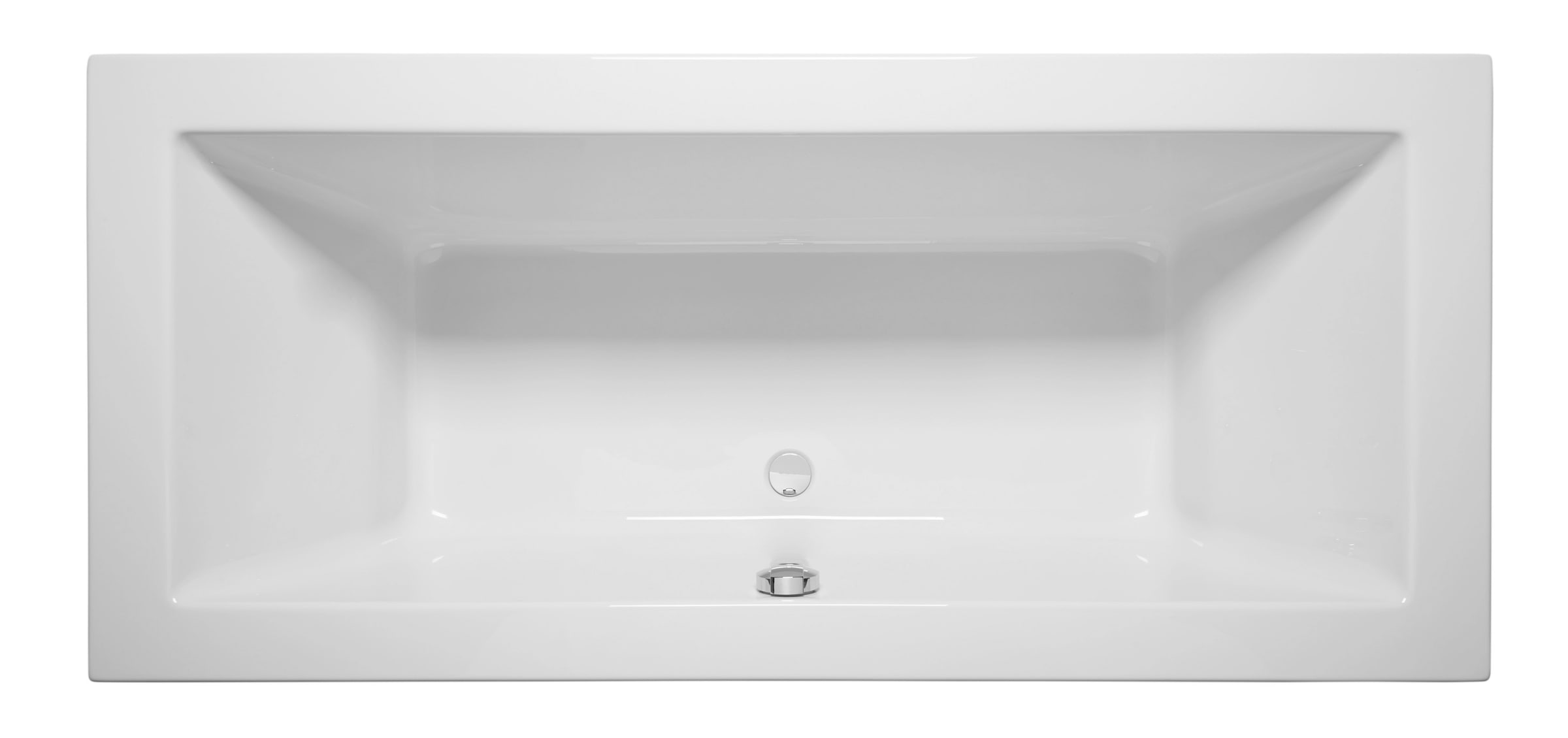 OTTOFOND Badewanne »Cubic«, (Komplett-Set, 3 tlg.), mit Fußgestell und Ablaufgarnitur