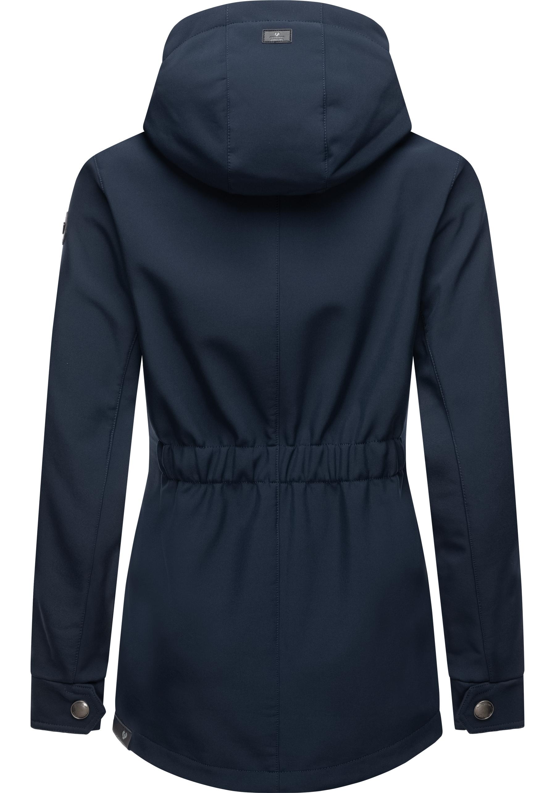 Ragwear Softshelljacke »Monadde Softshell«, mit Kapuze, Praktische Softshell Damenjacke