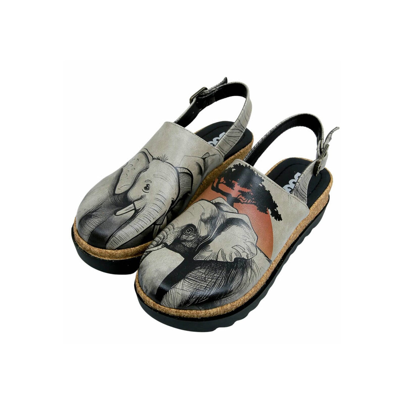 DOGO Sandale "Akita Sunset Animals Damen Sandalen/ Sandaletten / Female", V günstig online kaufen